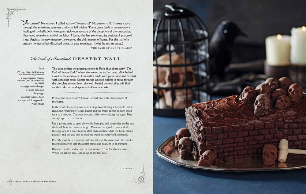 A Ravenous Feast: Edger Allen Poe Inspired Cookbook Spooky Gothic Poetry Recipes