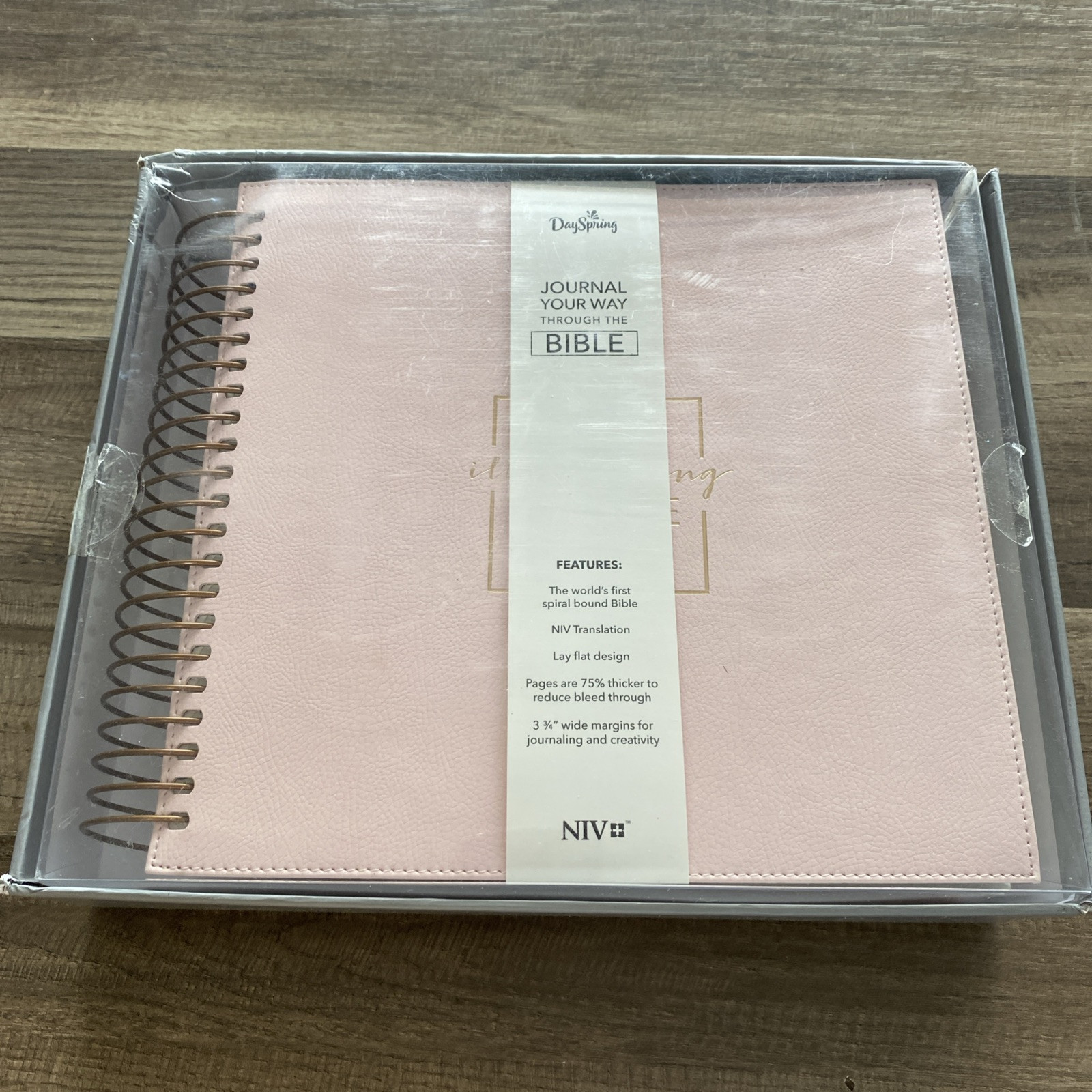 Illustrating Bible NIV – Spiral Bound Bible Journal, Pink Journal Your Way/h