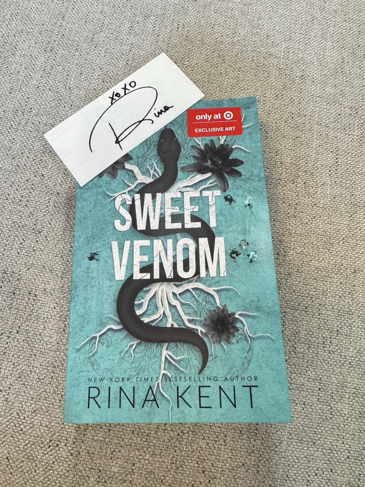 Sweet Venom Rina Kent Target Exclusive Edition Sprayed Edge Signed Bookplate