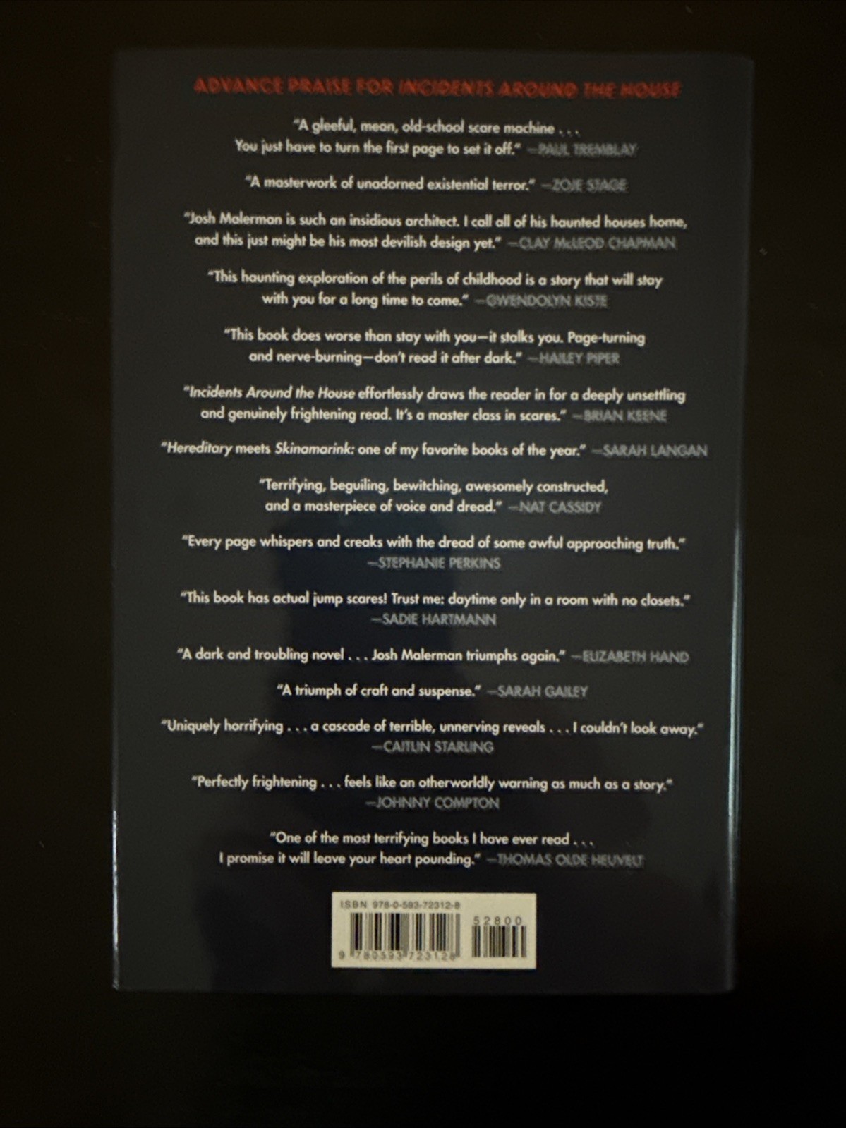 Incidents Around the House : A Novel by Josh Malerman (2024, Hardcover)