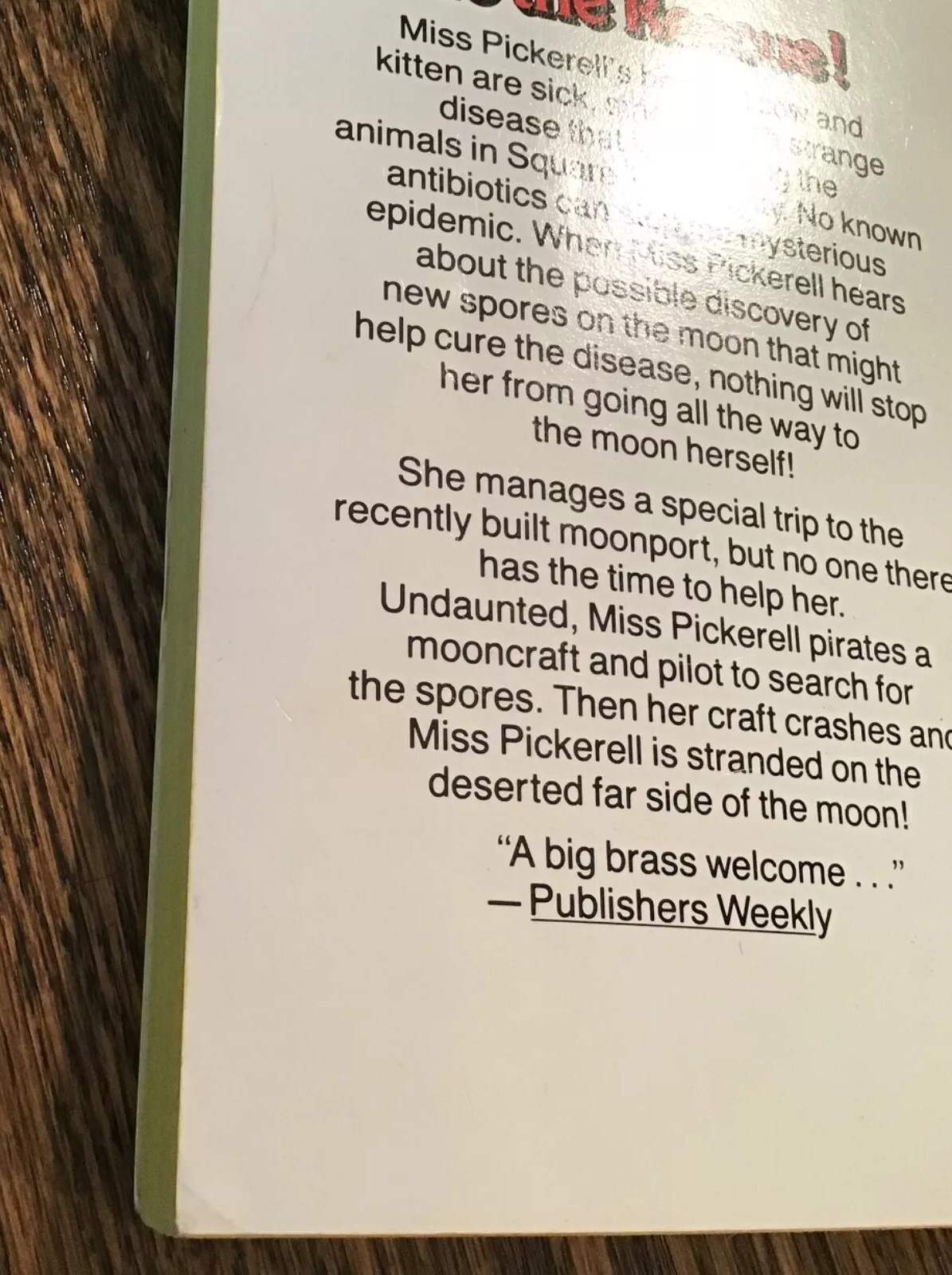 Miss Pickerell On The Moon Ellen MacGregor 1980 Paperback