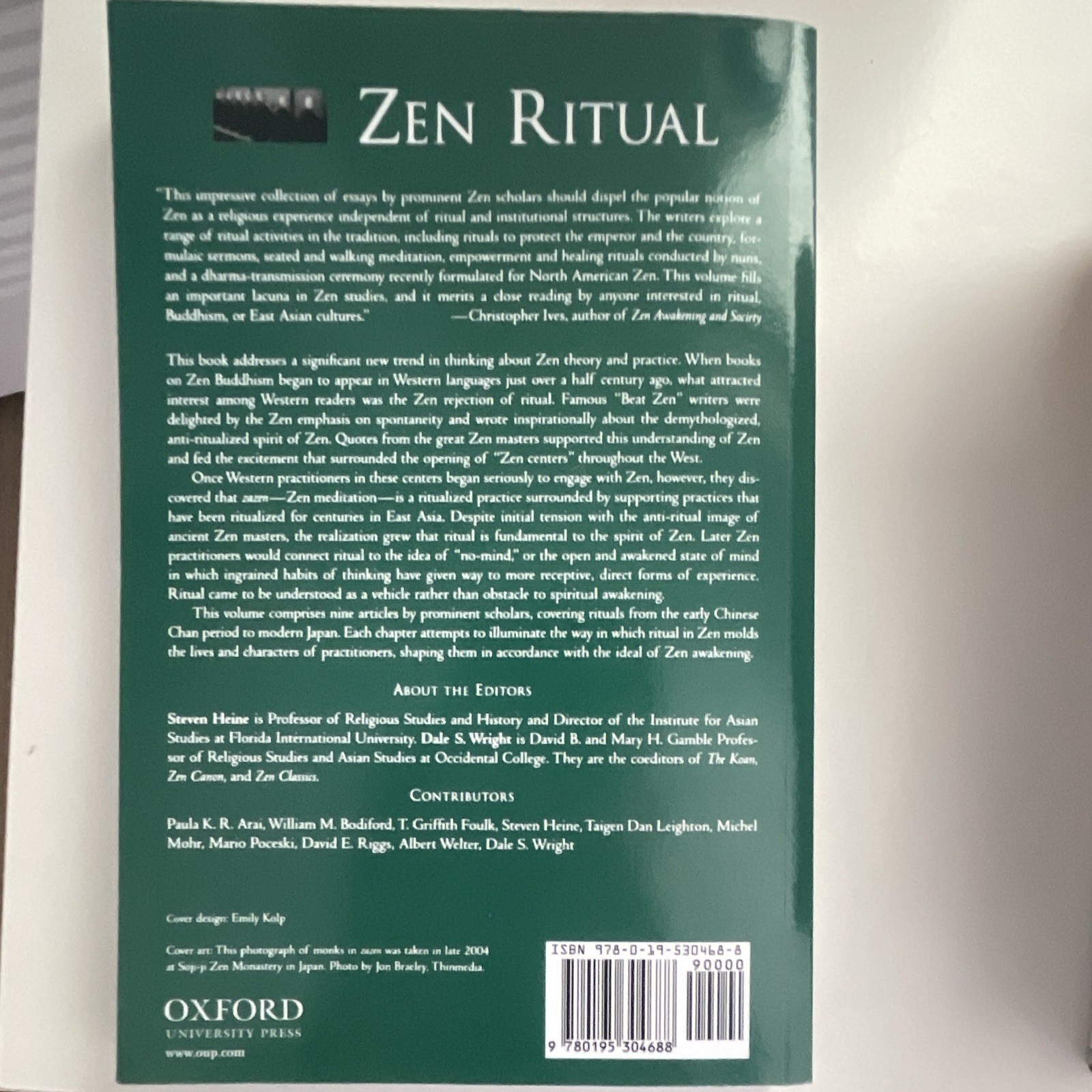 Zen Ritual Zen Buddhist Theory & Practice Heine/Wright PB 2007