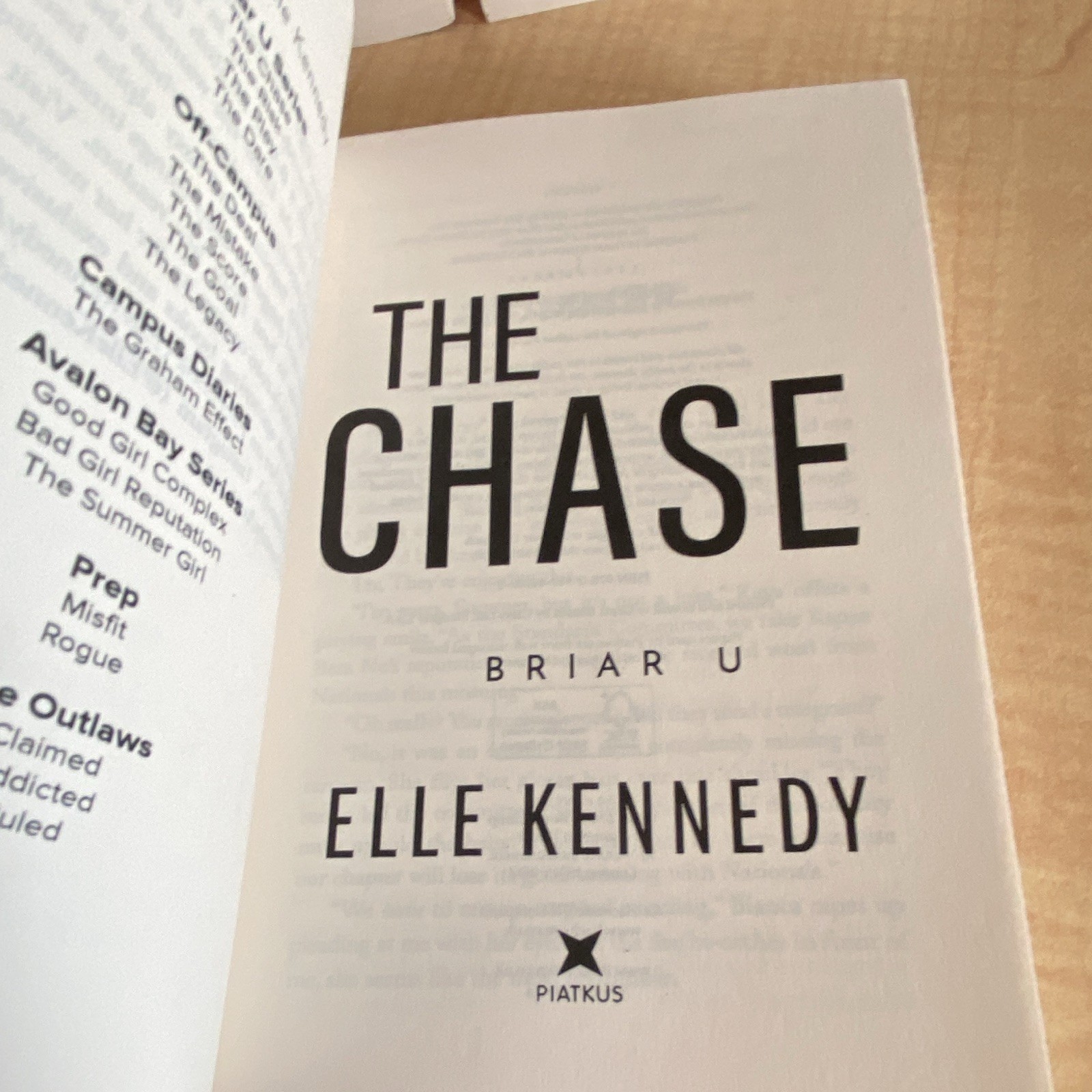 Briar U Set (The Chase, The Risk, The Play, The Dare) by Elle Kennedy, PB