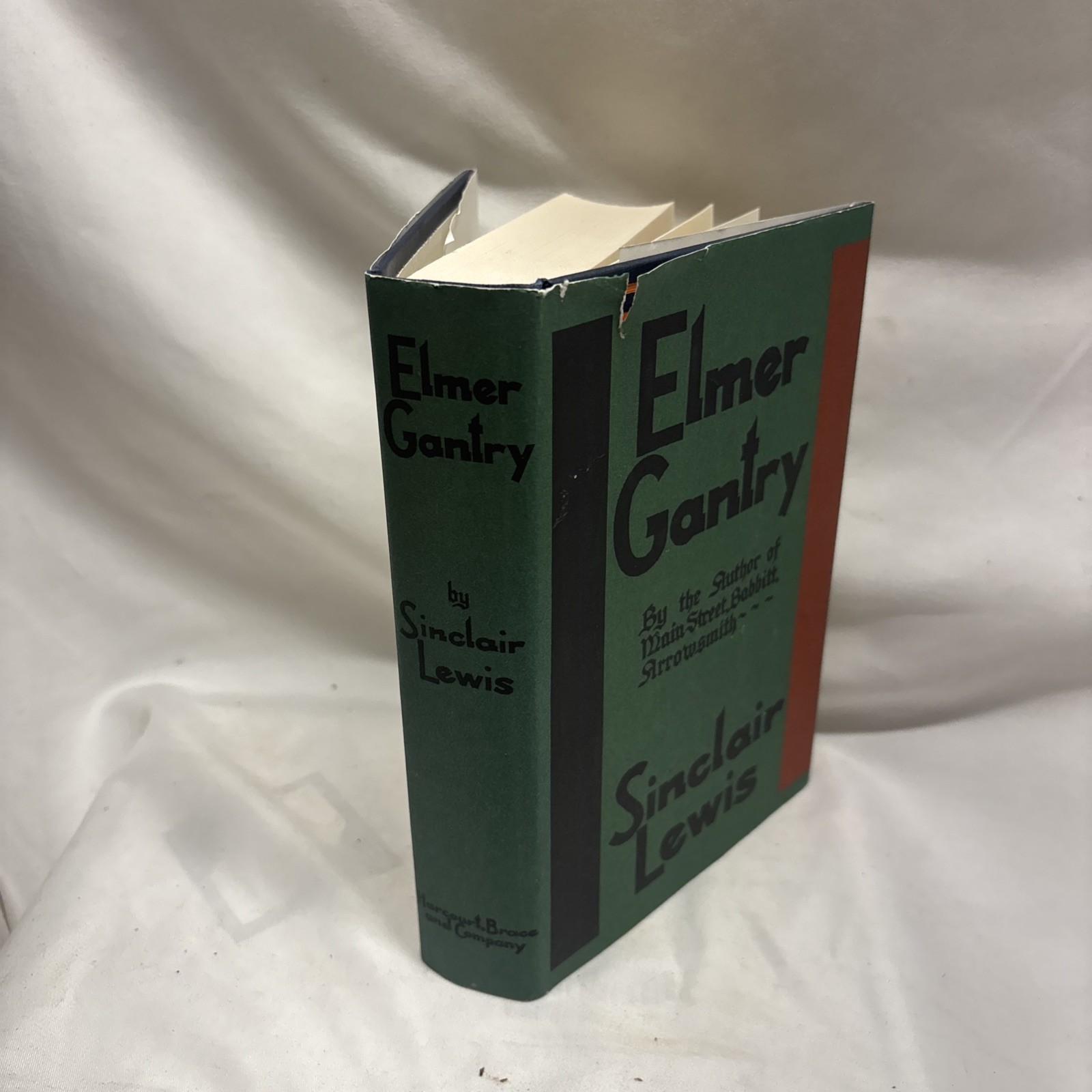 Vintage 1927 Elmer Gantry by Sinclair Lewis Hardcover 1st Edition W/ DJ Rare