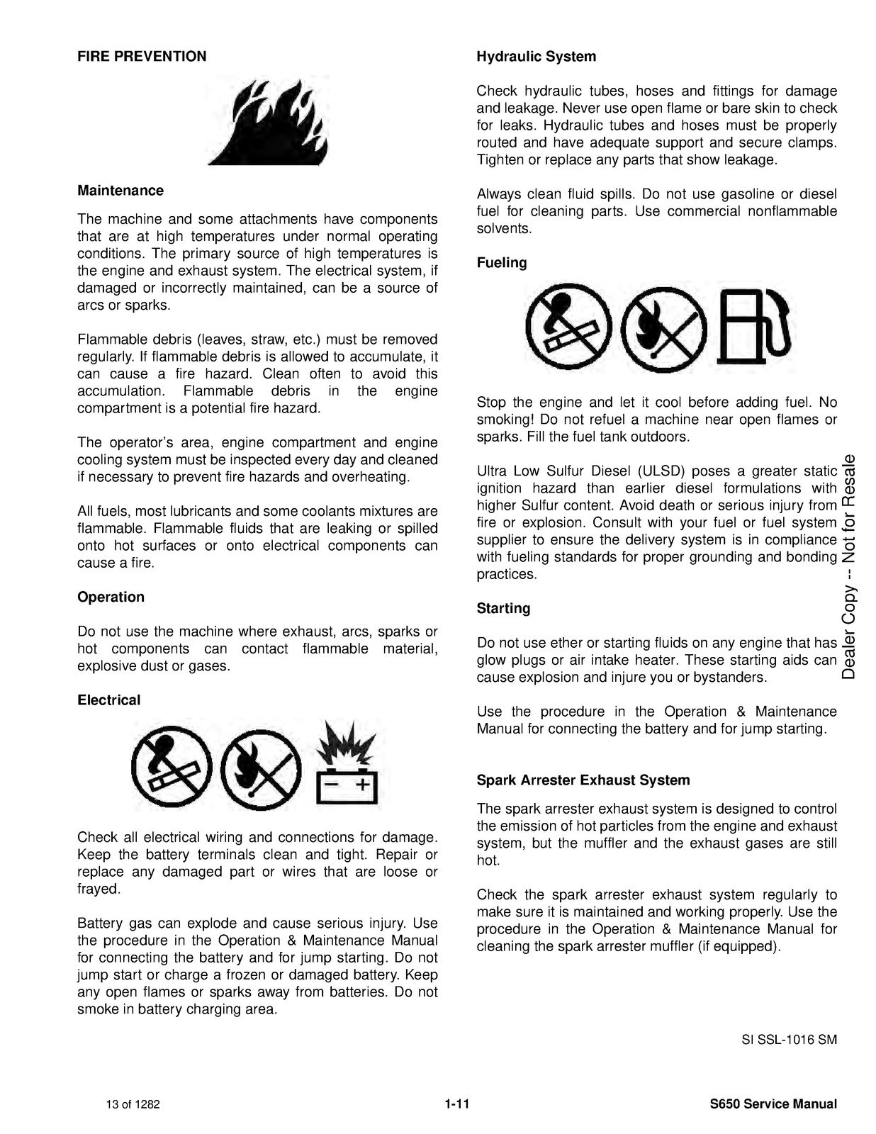 BOBCAT S650 Skid Steer Loader Service Manual SN A3NV11001 Up 2018, FOLDOUTS