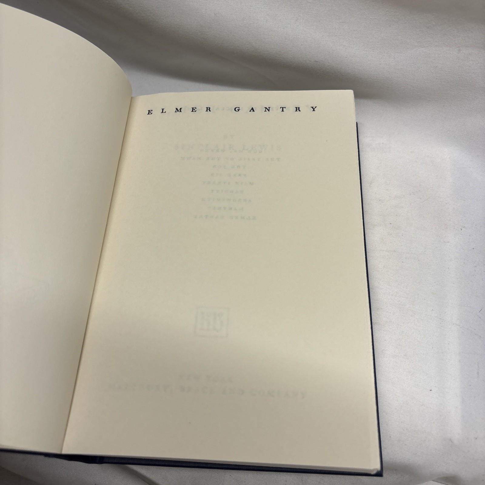 Vintage 1927 Elmer Gantry by Sinclair Lewis Hardcover 1st Edition W/ DJ Rare