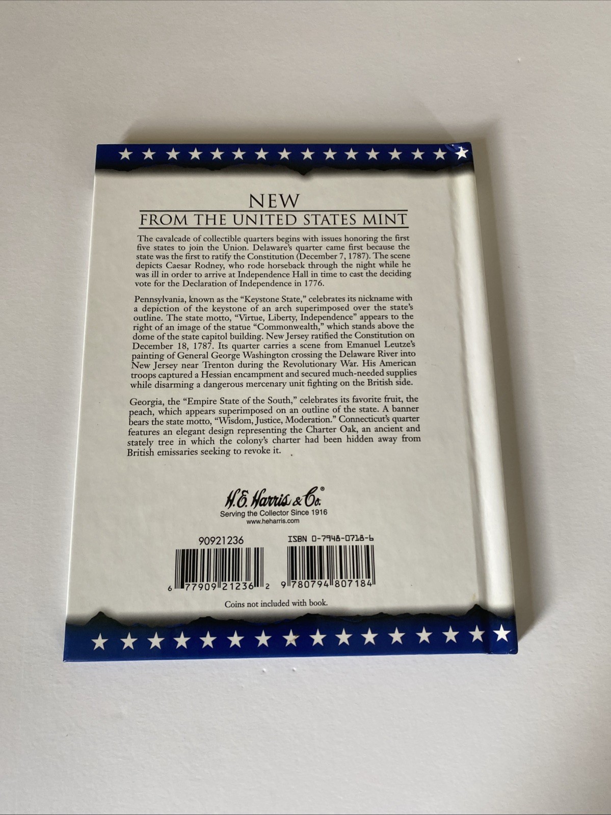 THE OFFICIAL U.S. MINT STORIES OF THE 1999 50 STATE – Vintage Hardcover New