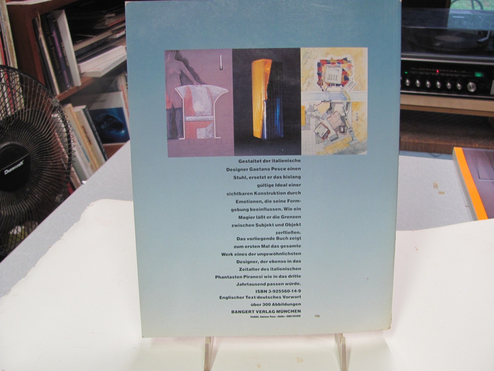 Gaetano Pesce : Architecture, Design and Art Vanlaethem 126 pages PB 1989