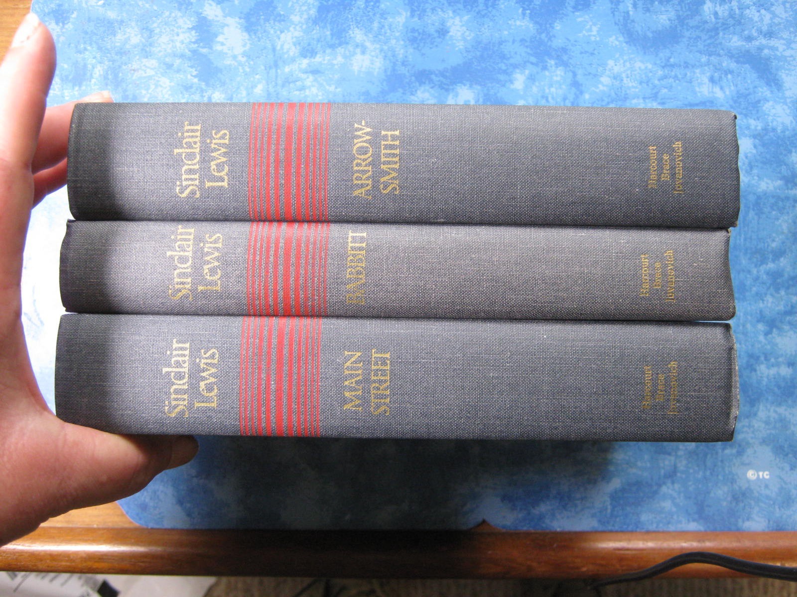 Lot of 3 ARROWHEAD, BABBITT, MAINSTREET Sinclair Lewis HC Set 1950’s VGC