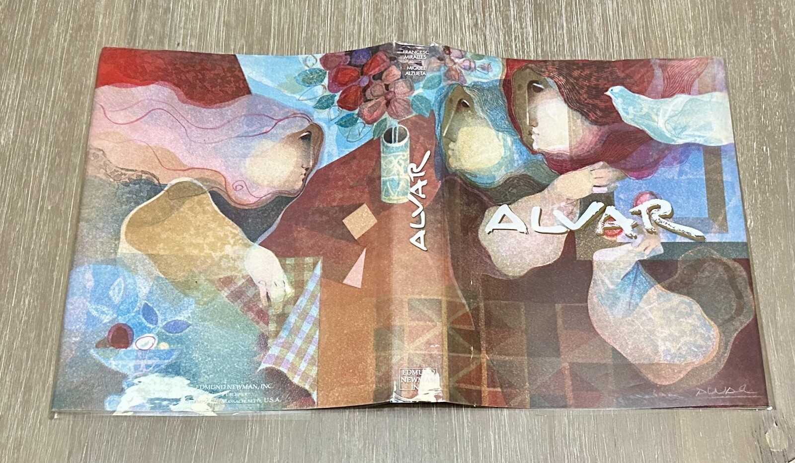 Alvar *SIGNED* Monograph with Signed Litho DJ (1993) Miralles & Alzueta HC/DJ