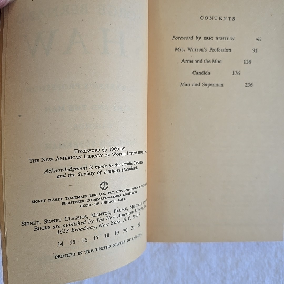 Plays by George Bernard Shaw (1960, Mass Market)