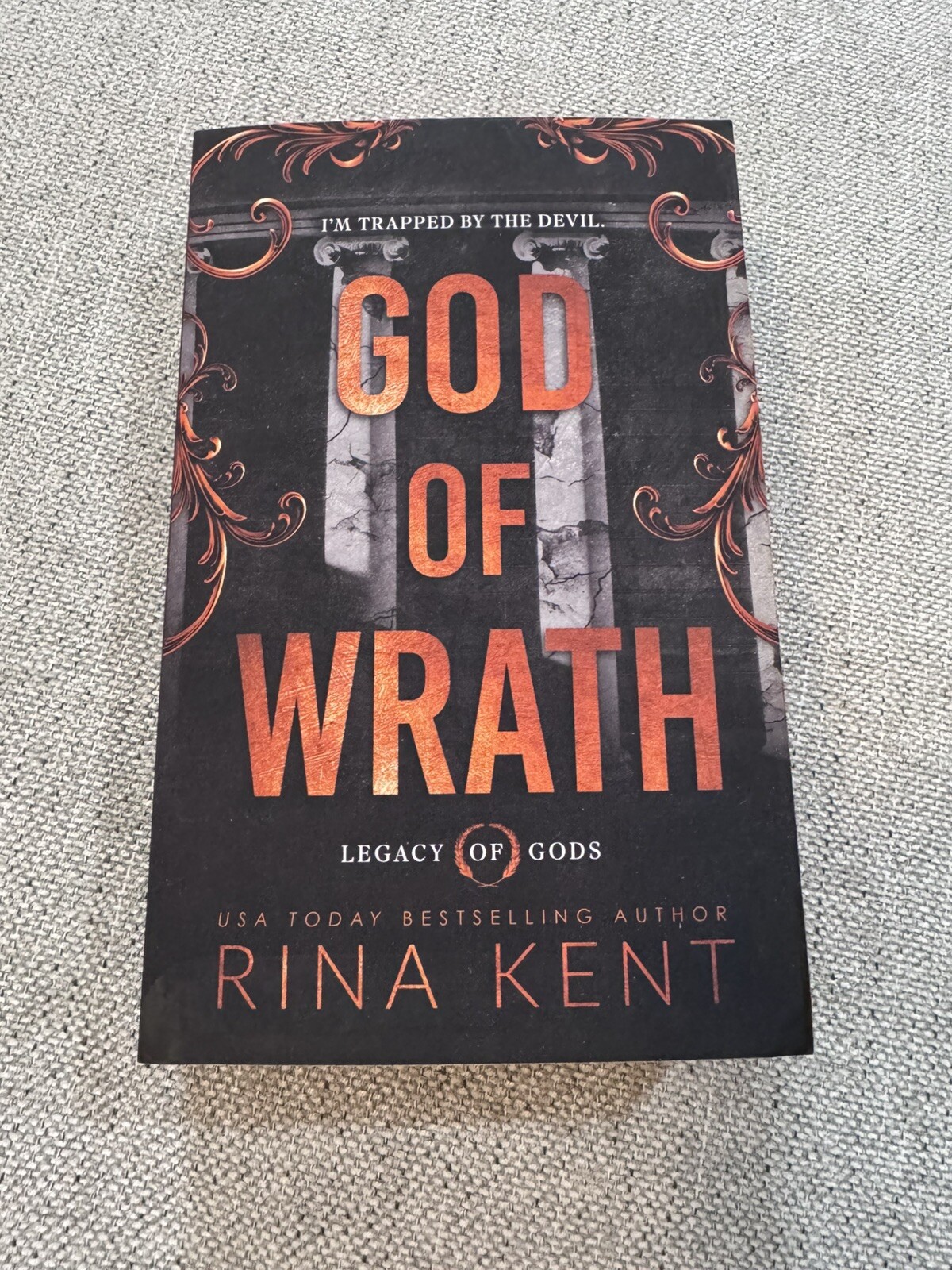 God of Wrath Rina Kent Signed Deluxe First Print Sprayed Edge Legacy Of Gods New