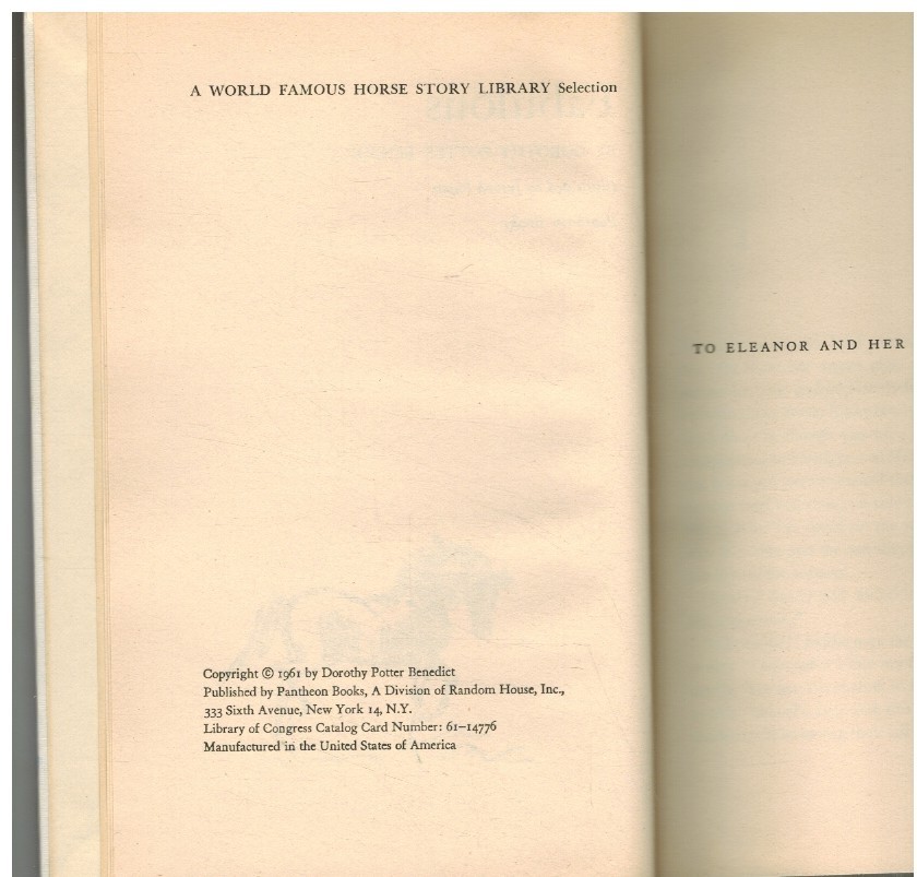 FABULOUS by Benedict, Dorothy Potter & Joseph Papin 1961 Hardcover