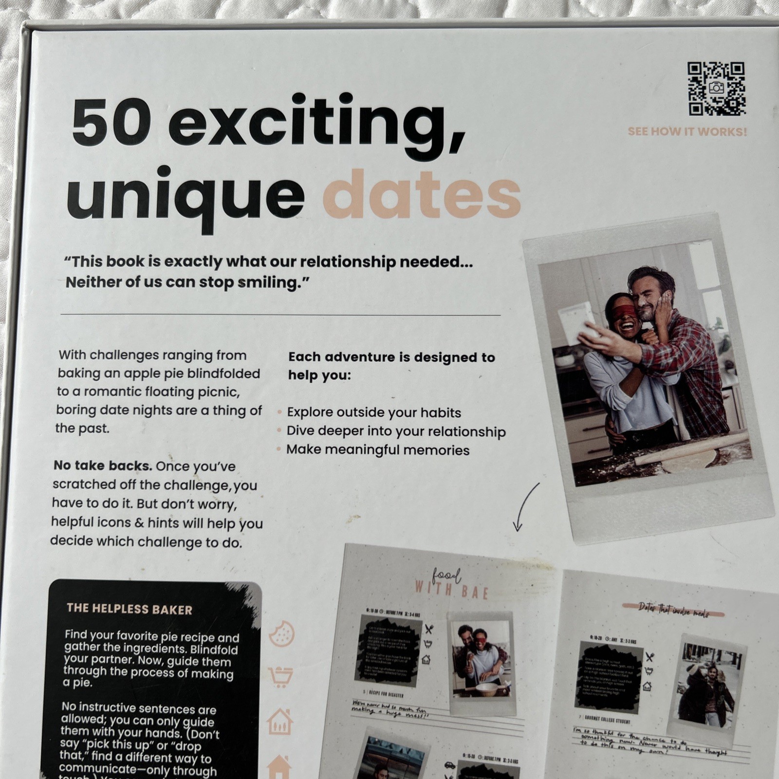 The Adventure Challenge Couples Limited Edition Activity Book 50 Scratchoff Date