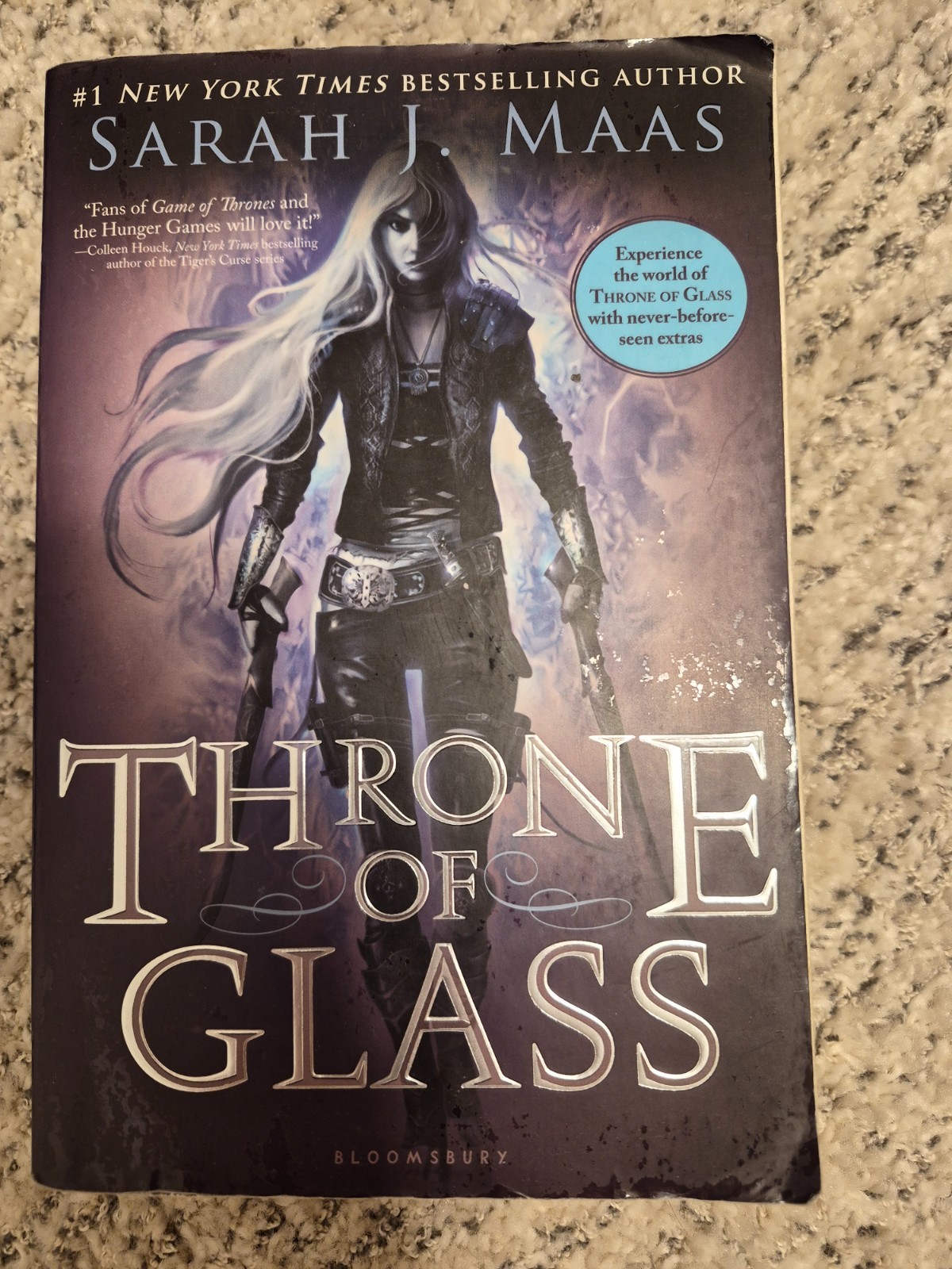 Throne of Glass by Sarah J. Maas – Original OOP Cover PAPERBACK – YA Fantasy