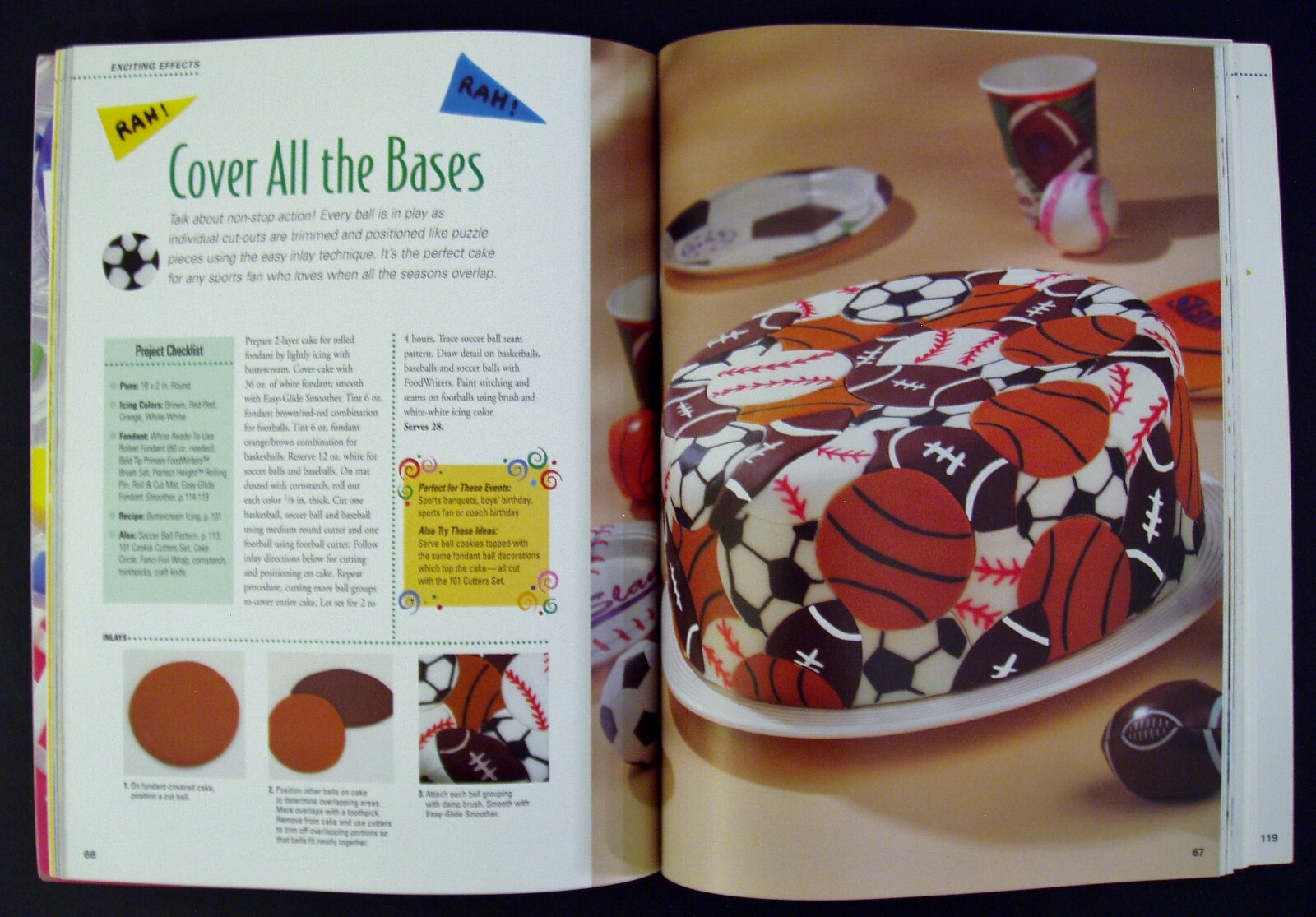 Wilton Celebrate with Fondant Cake Decorating Book Birthday Wedding Cookbook