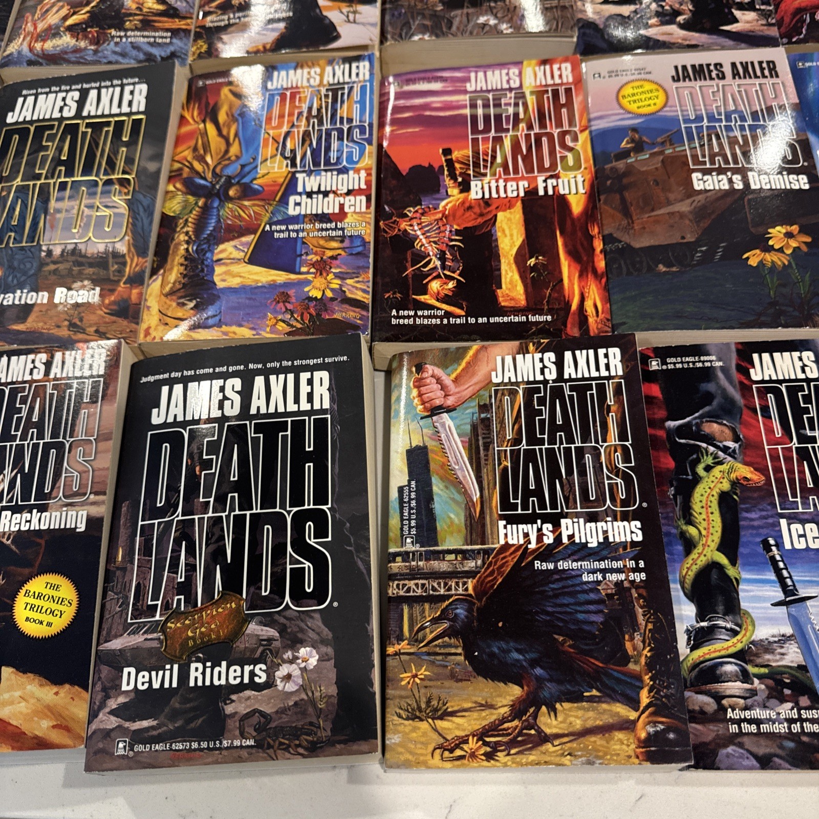 Lot 35 DEATHLANDS James Axler Paperback Books Good NO DUPES