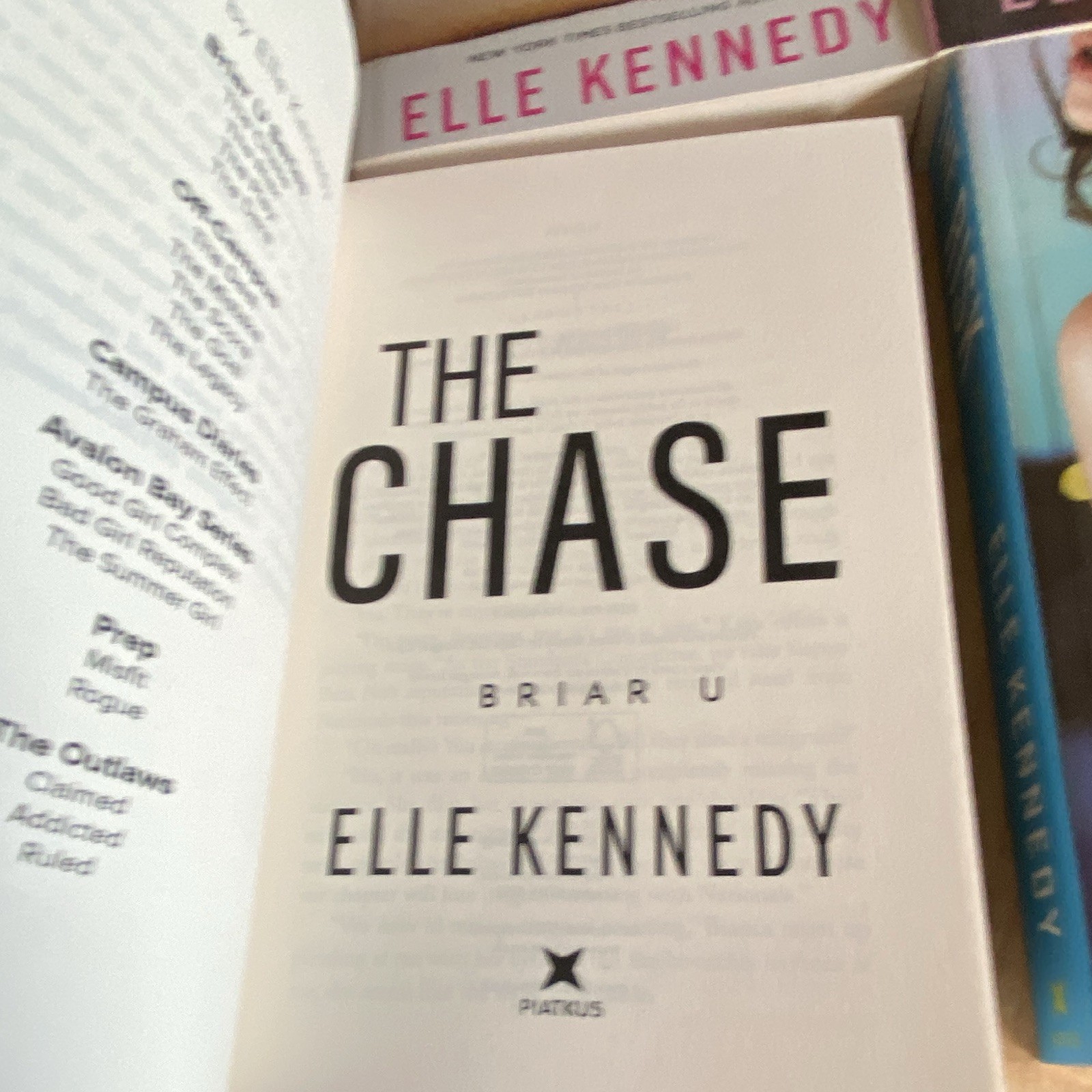 Elle Kennedy Briar U Paperback Romance Lot: The Chase, Risk, Play, Dare