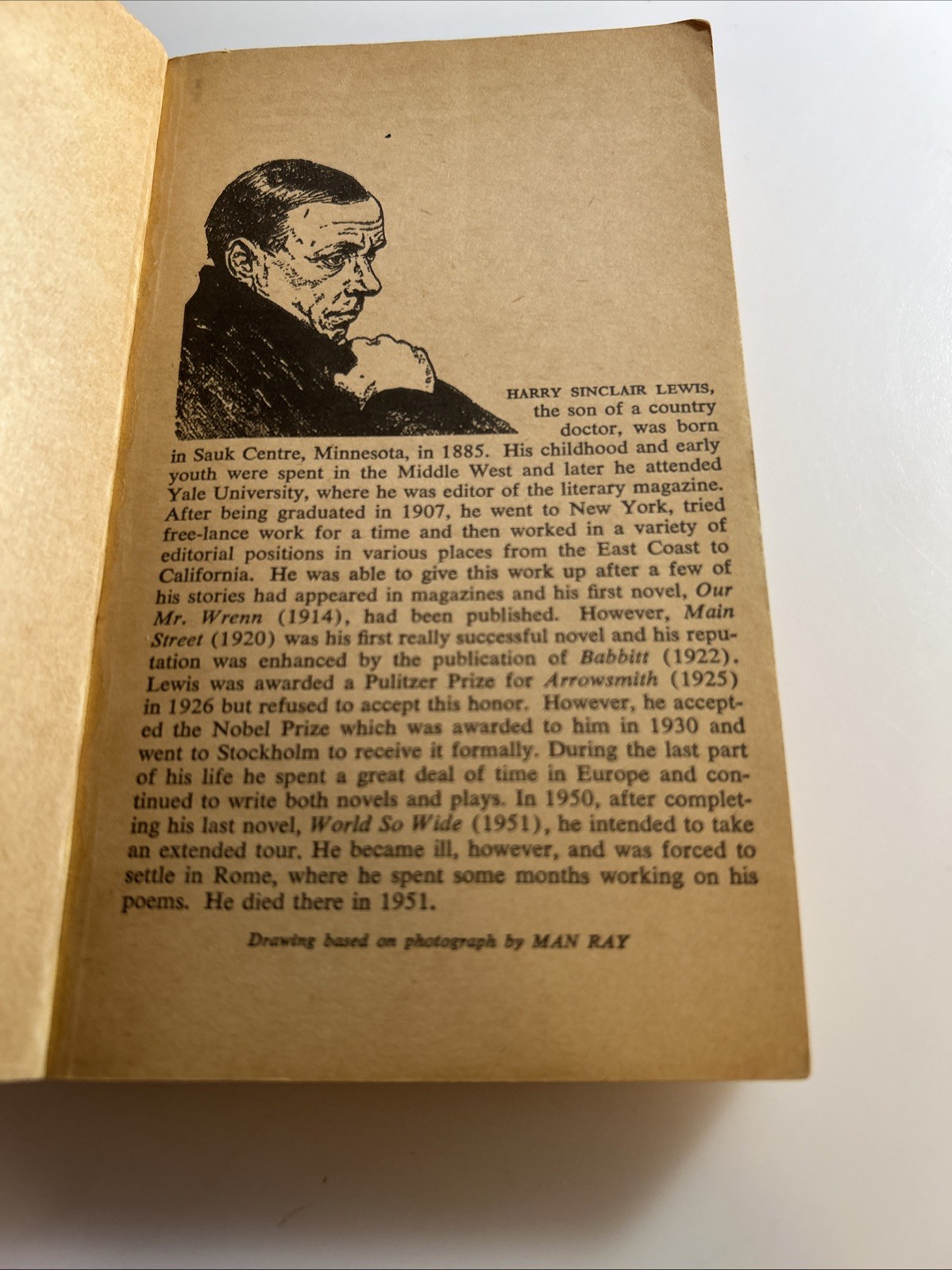 Sinclair Lewis, Arrowsmith, Mass Paperback 1961 📖 2909