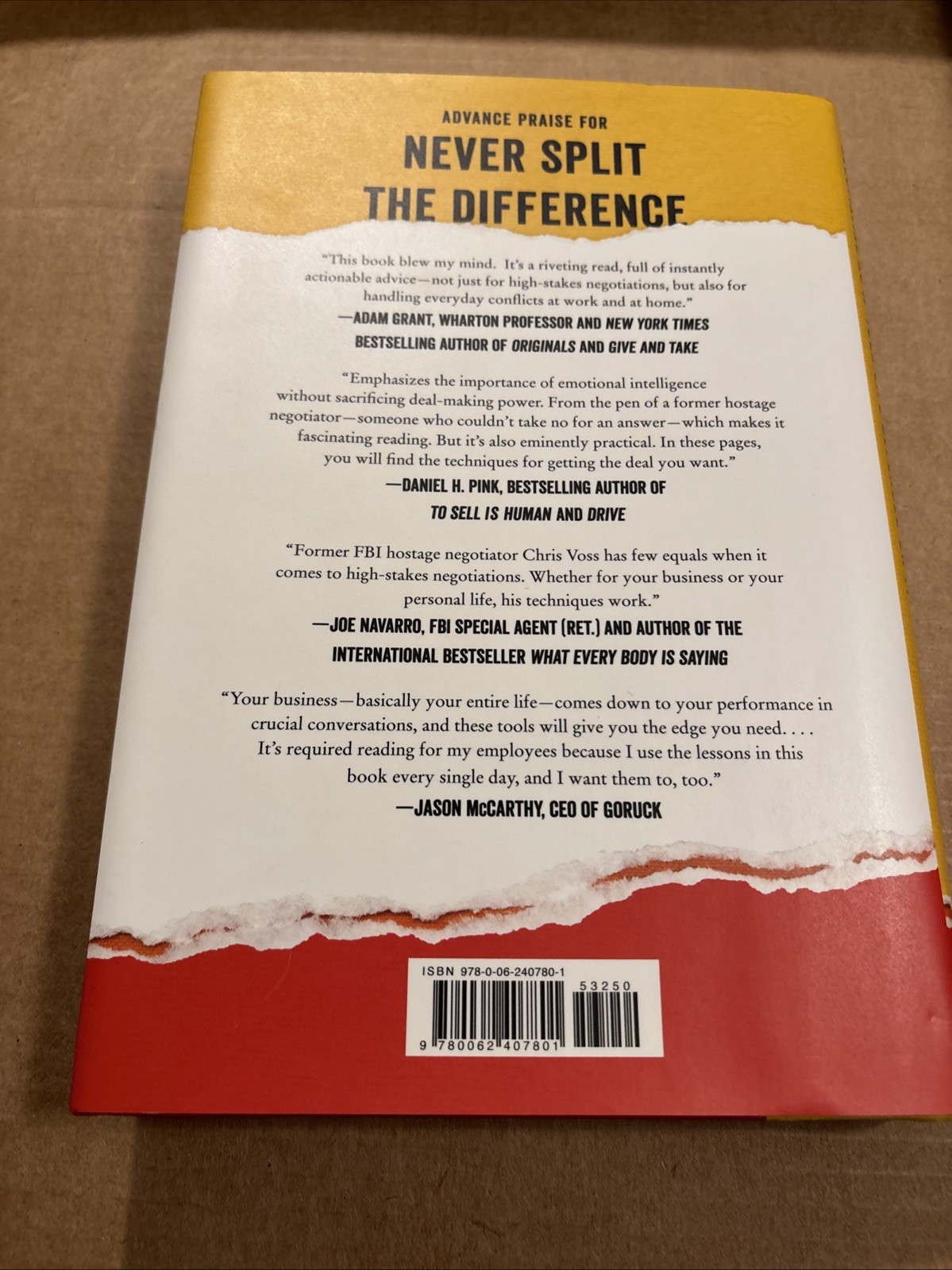 Never Split the Difference Negotiating As If Your Life Depended on It Chris Voss