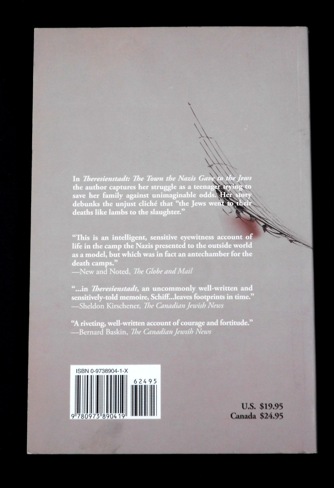 THERESIENSTADT: THE TOWN THE NAZIS GAVE TO THE JEWS by SCHIFF 2006, SIGNED PB NF