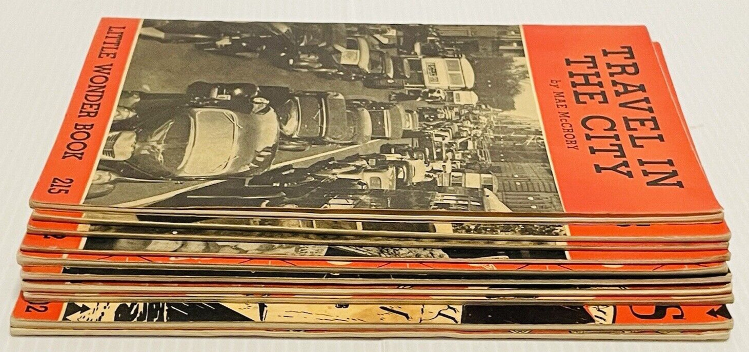 Little Wonder Book Lot of 10 in red covers little books from the 1940s pre-owned