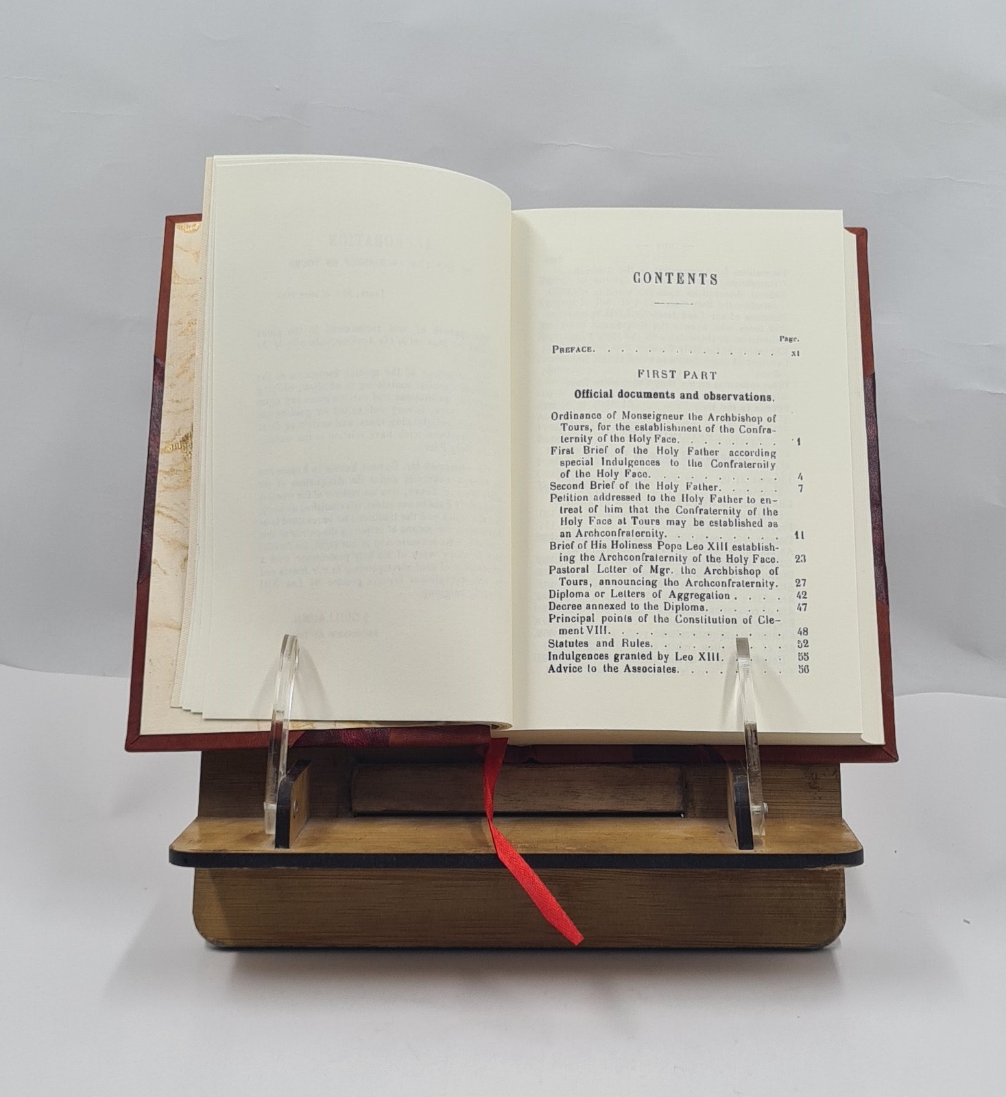 Manual of the Archconfraternity of the Holy Face followed by the [Leather Bound]
