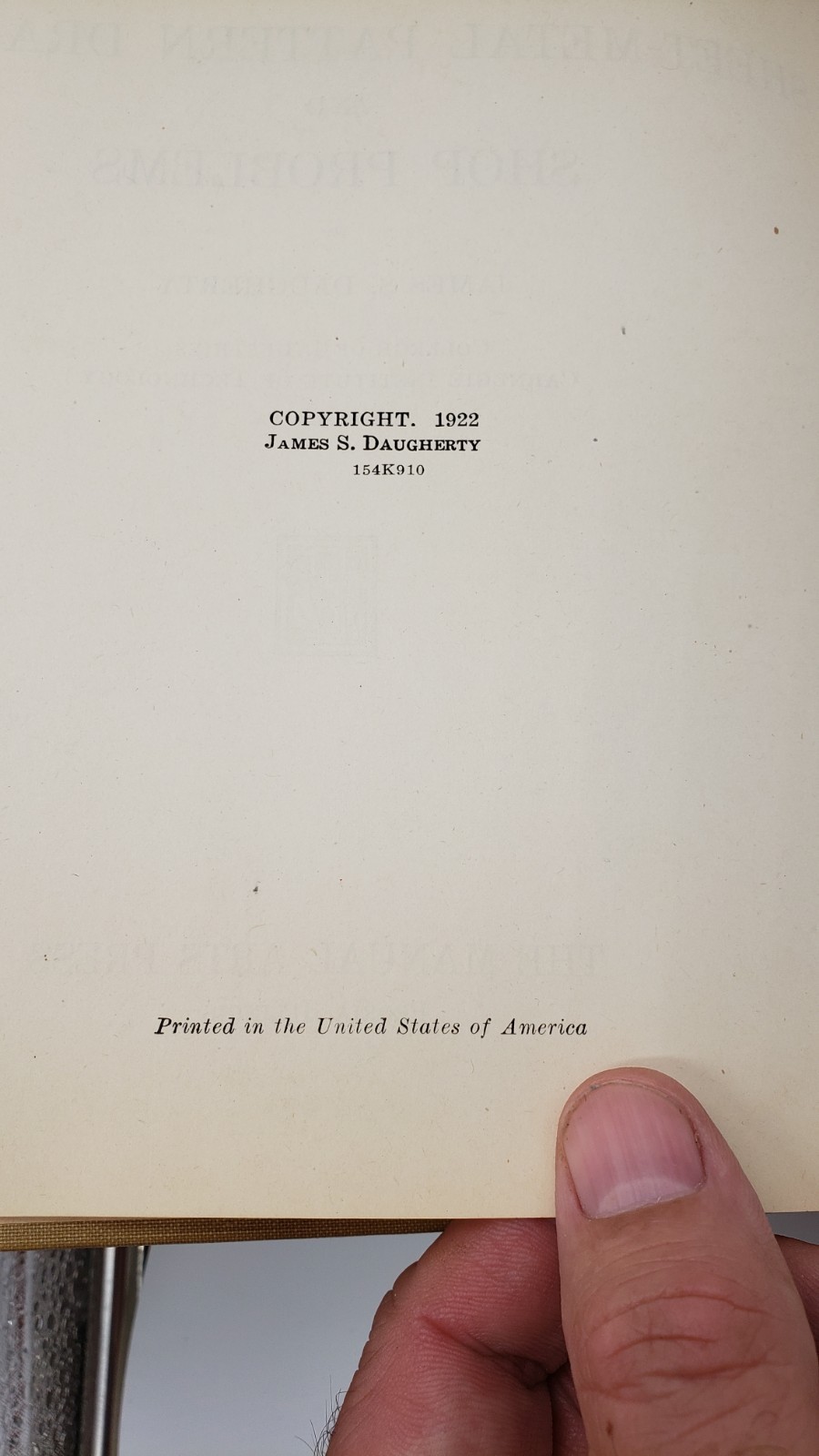1922 – Sheet Metal Pattern Drafting And Shop Problems – Daugherty
