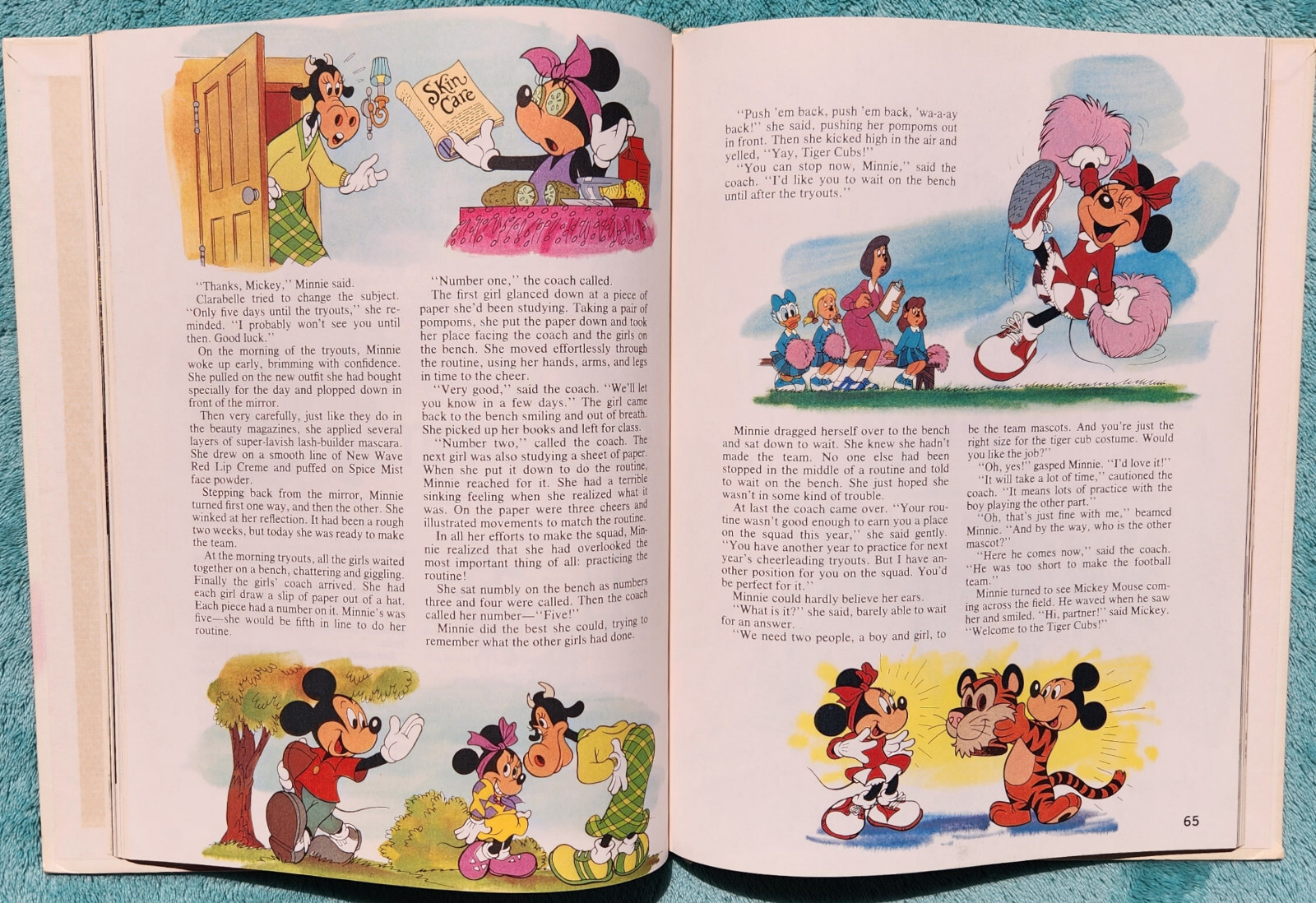 Disney’s Wonderful World Of Knowledge 1986 Yearbook Hardcover 126 Pages