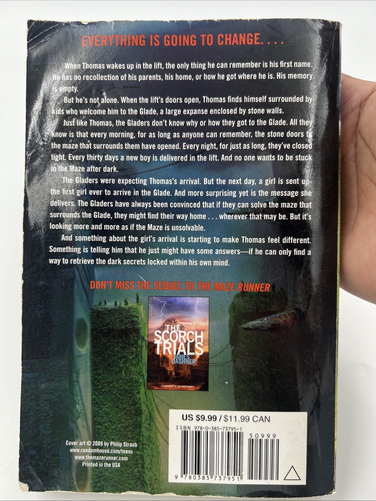 The Maze Runner Book 1 Paperback James Dashner New York Times Best Seller PB