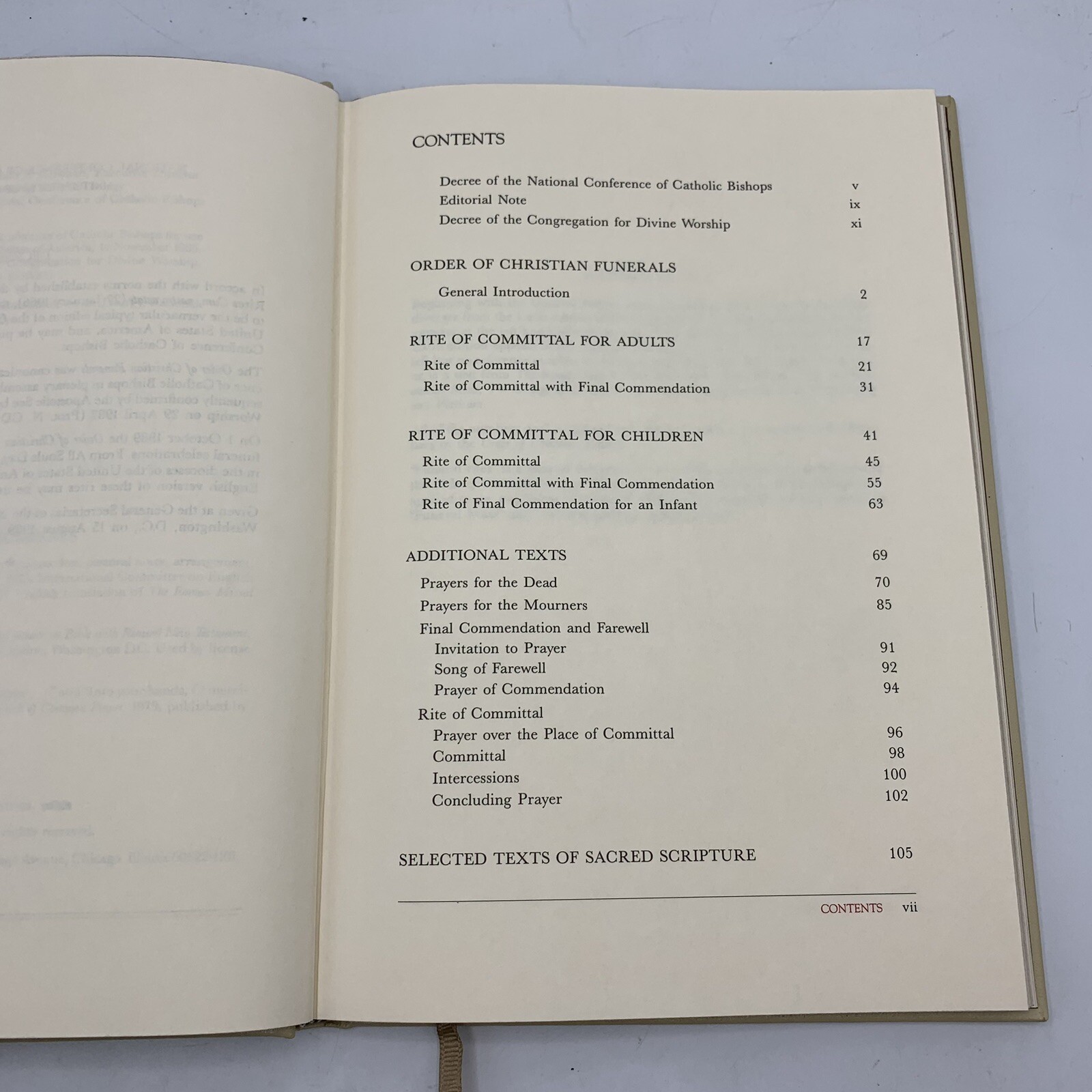 Order of Christian Funerals: Rite of Committal 1989 + Vigil & Related Rites 1990