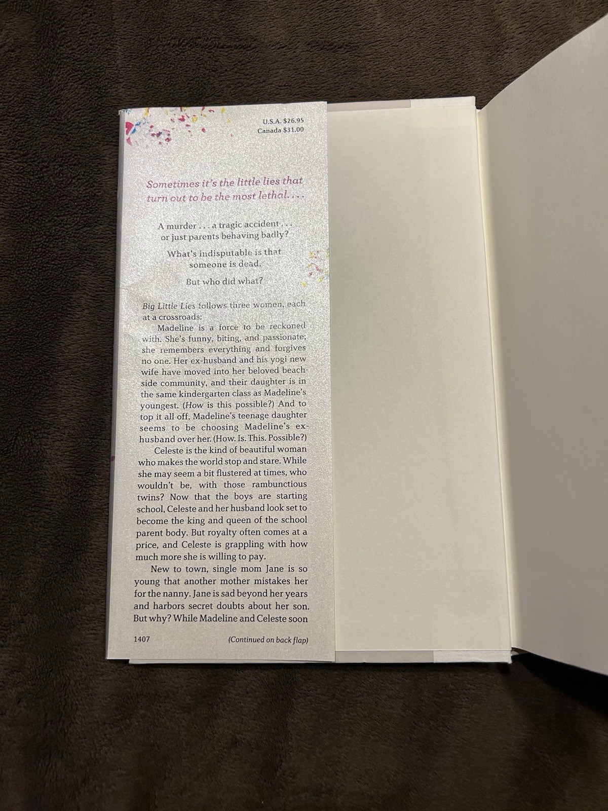Big Little Lies Liane Moriarty SIGNED First Edition First Printing