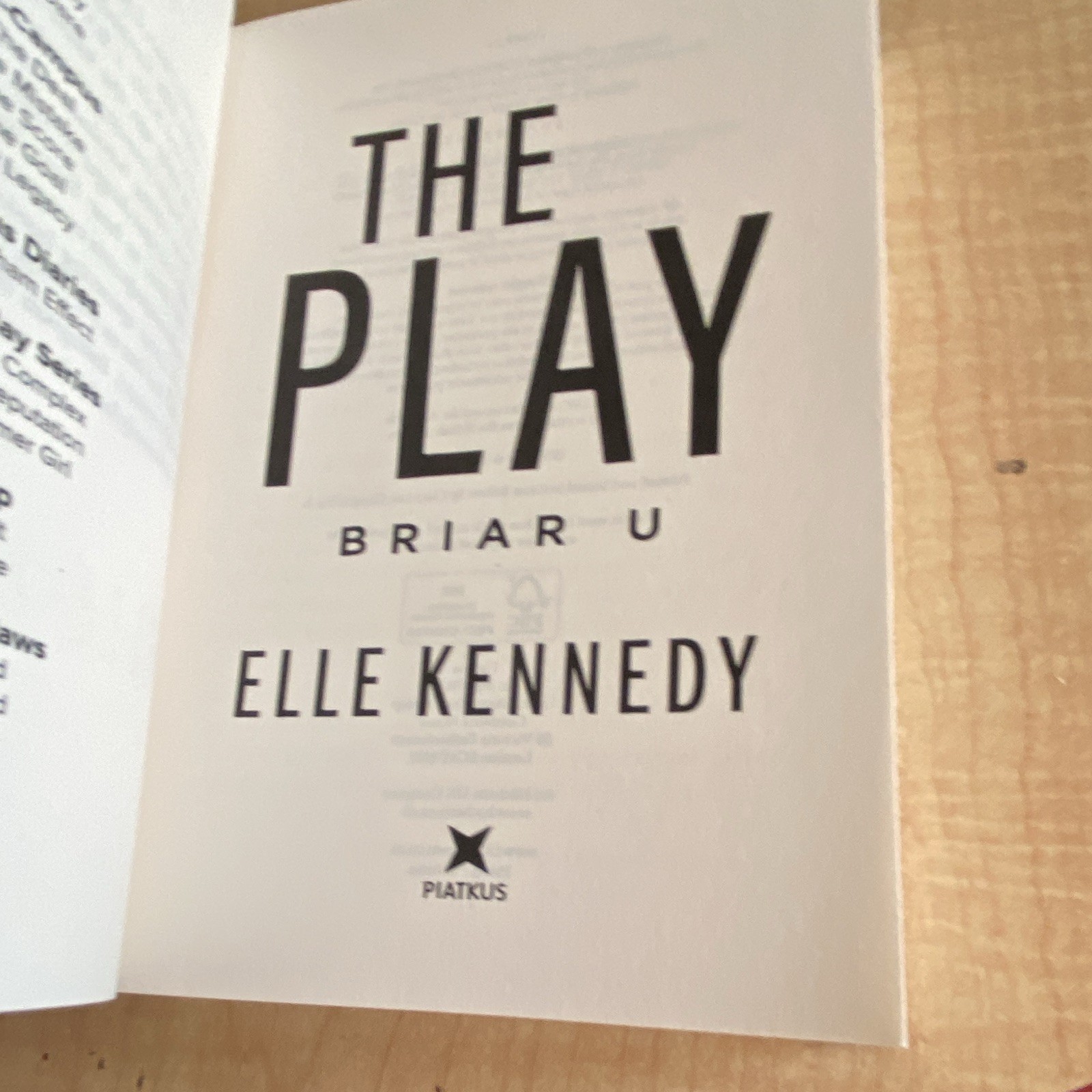 Briar U Set (The Chase, The Risk, The Play, The Dare) by Elle Kennedy, PB