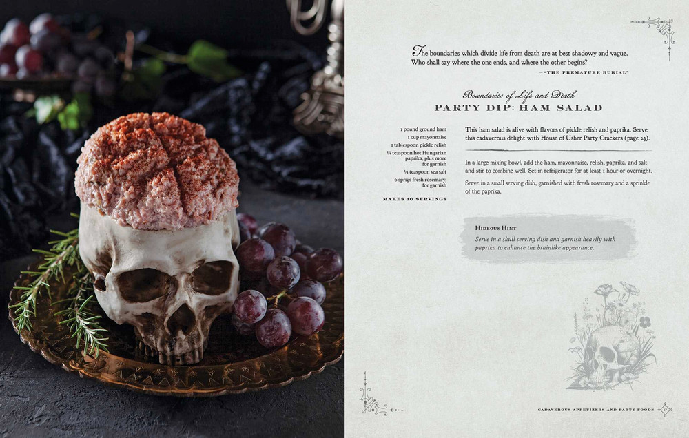 A Ravenous Feast: Edger Allen Poe Inspired Cookbook Spooky Gothic Poetry Recipes