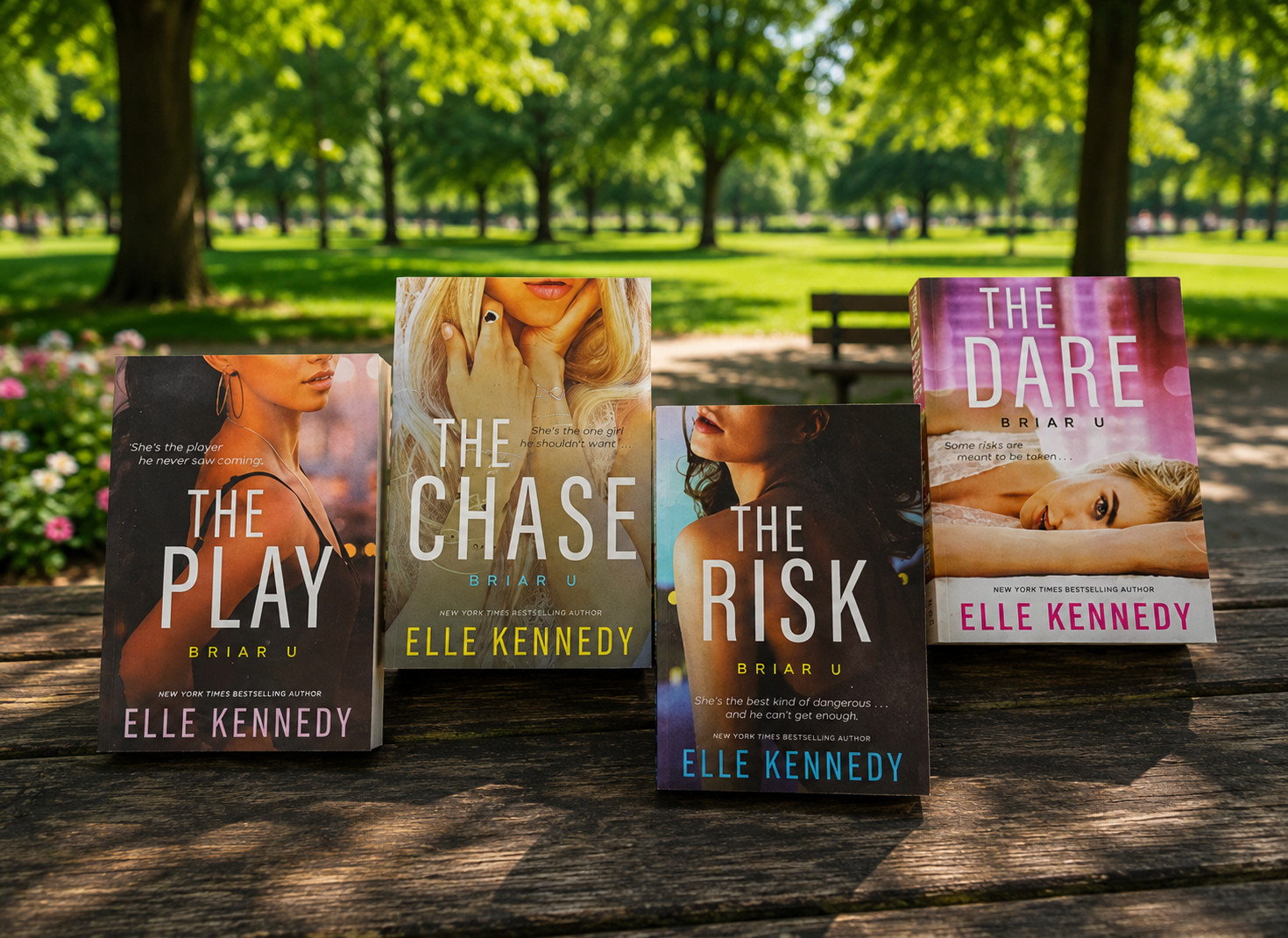 Briar U Series 4 Books Set : by Elle Kennedy Dare, Play, Chase, Risk PB