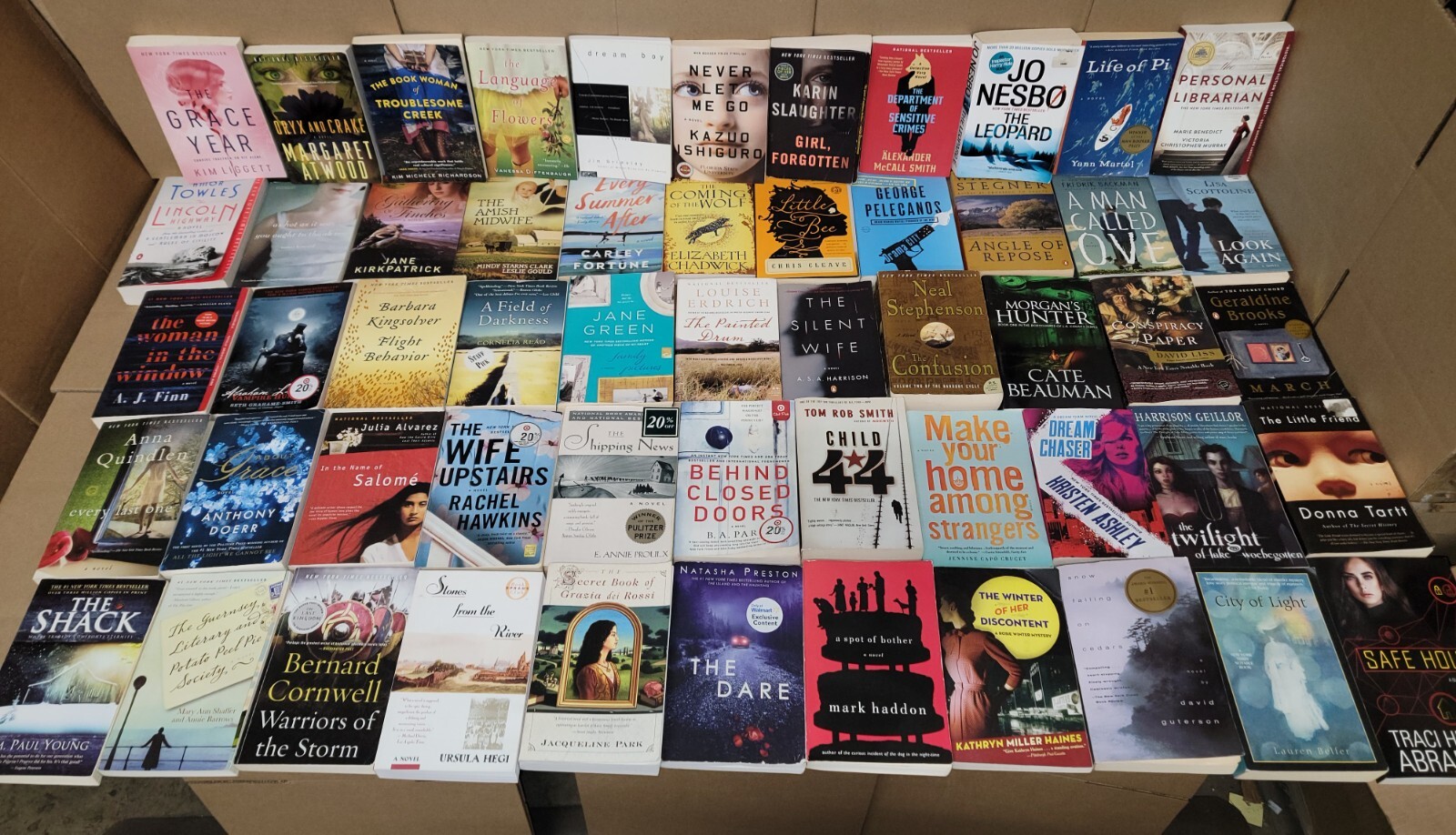 Lot of 5-LBS Large Trade Literature Fiction Paperback BestSeller RANDOM Books