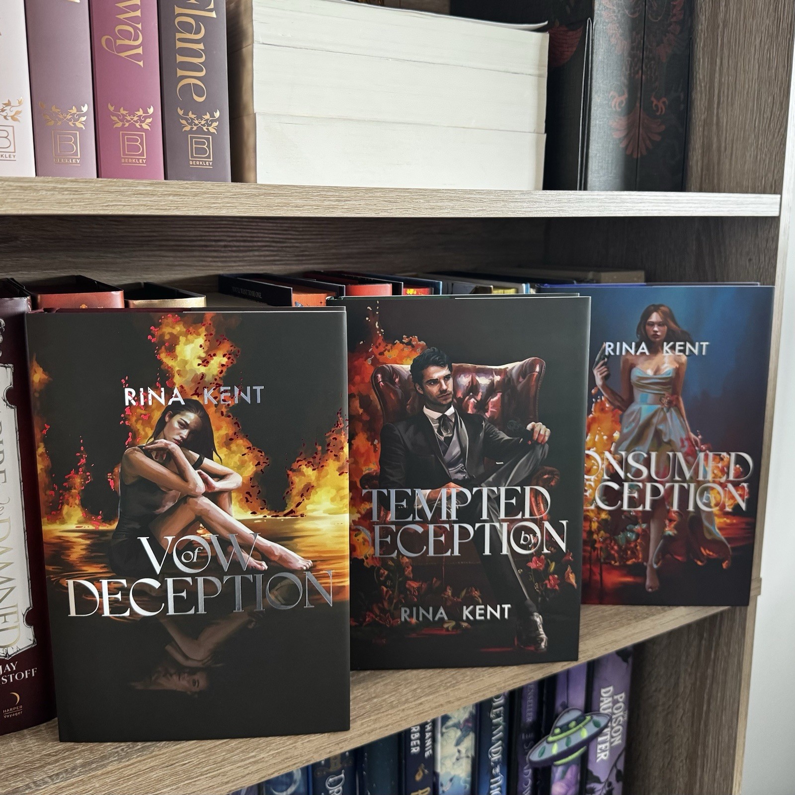 Signed Rina Kent Deception Trilogy Mystic Box Hardcover Set Rina Kent