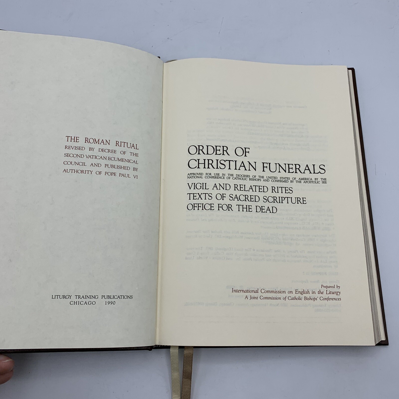 Order of Christian Funerals: Rite of Committal 1989 + Vigil & Related Rites 1990