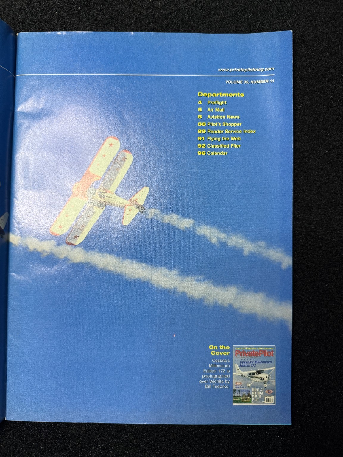 Private Pilot Magazine November 2000 Cessna Millennium Edition Aviation Aircraft