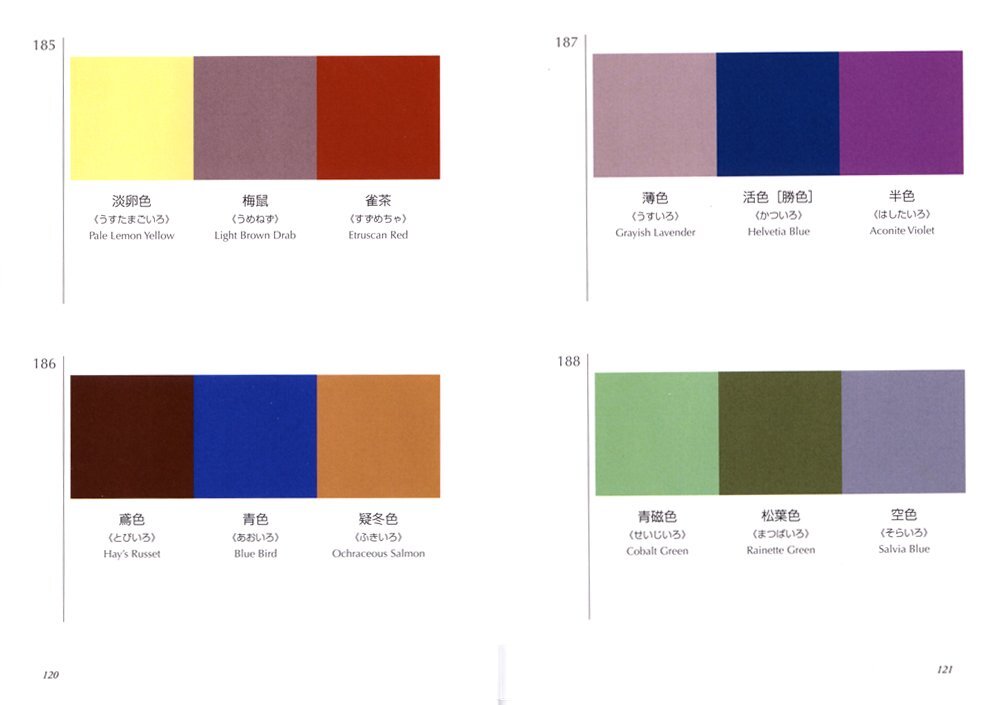 A Dictionary of Color Combinations Vol.1 ＆ 2 Japanese Creative 2 Books Set