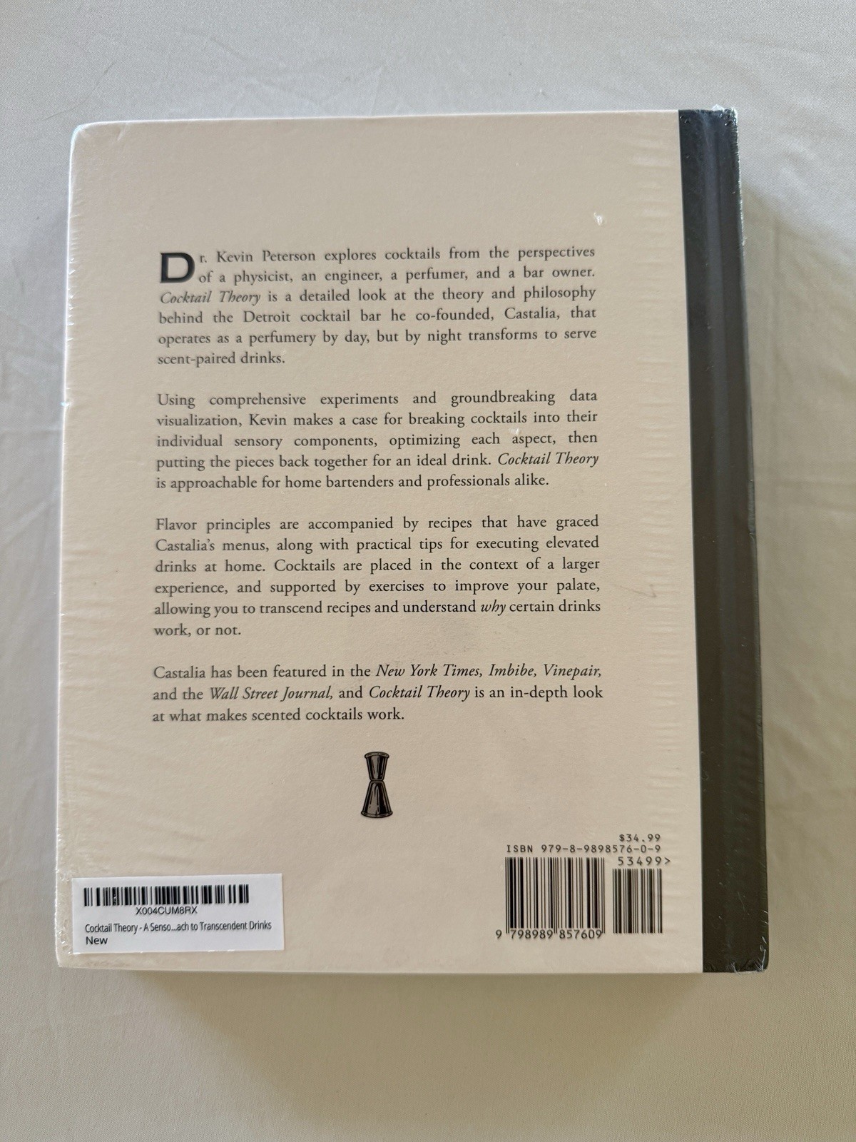 Cocktail Theory – A Sensory Approach to Transcendent Drinks. Brand New; Sealed