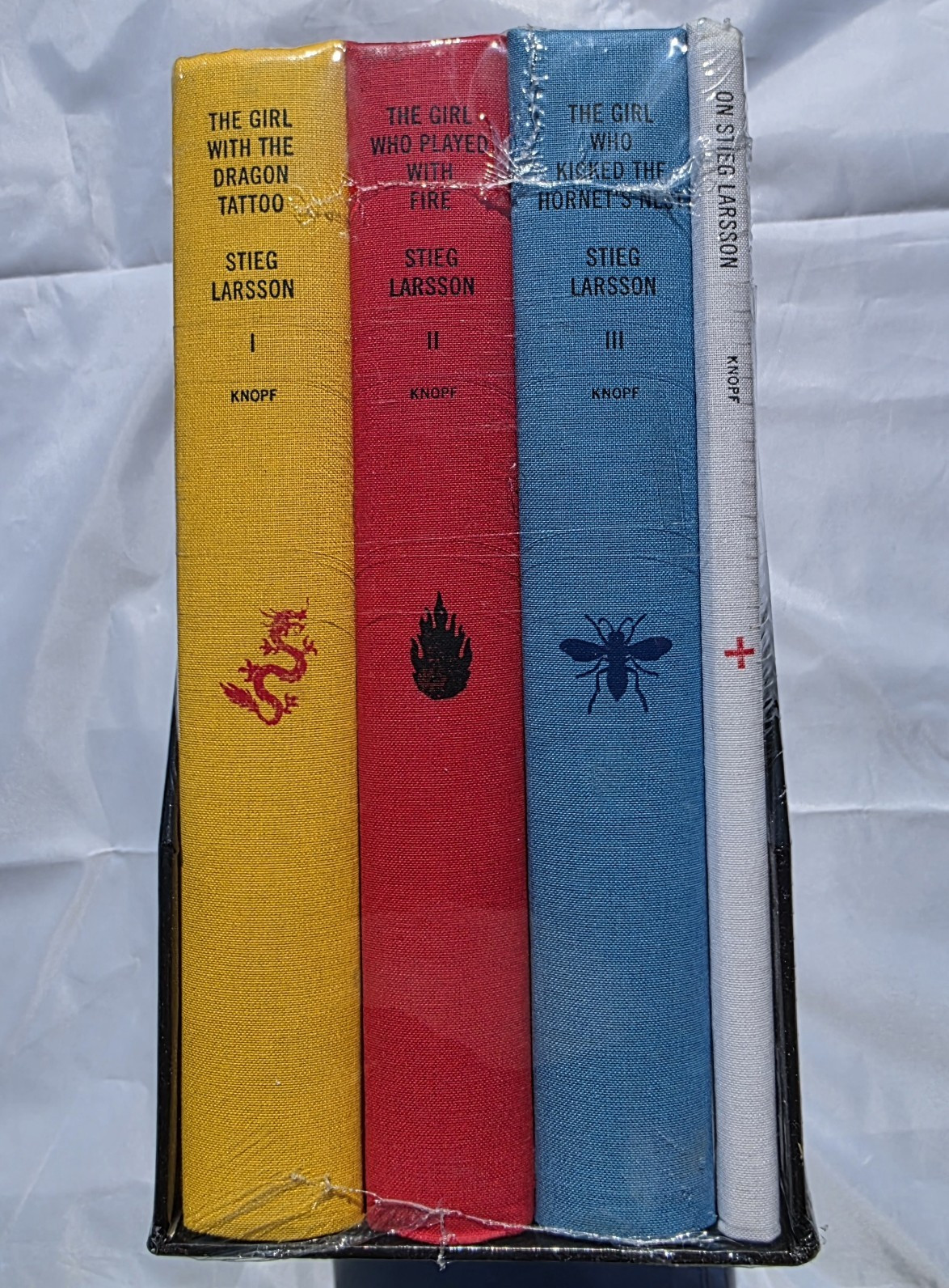 Stieg Larsson The Millennium Trilogy Four Volumes Slipcased Edition Sealed.