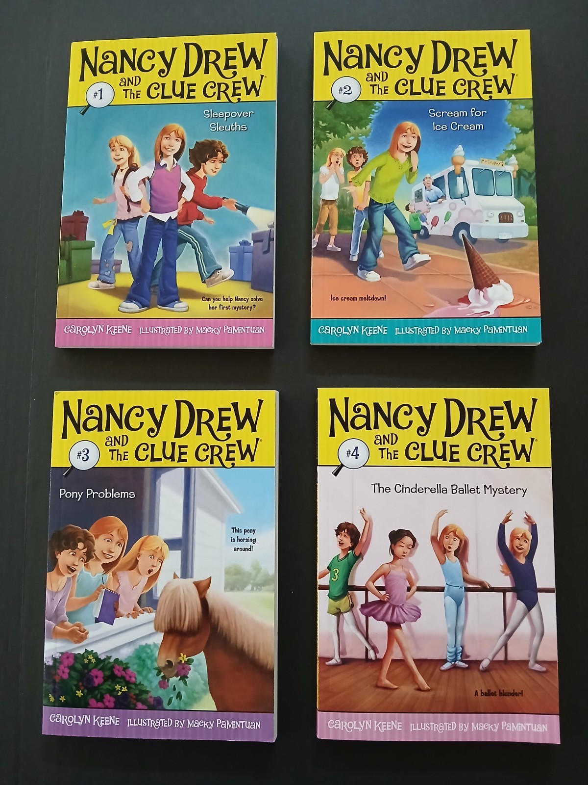 Nancy Drew And The Clue Crew Lot Of 4 Mystery Books 1–4 Paperback Carolyn Keene