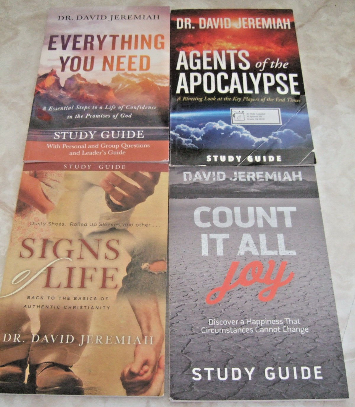 DR. DAVID JEREMIAH CHRISTIAN STUDY GUIDES LOT OF 18 NO DUPLICATES VGC #4
