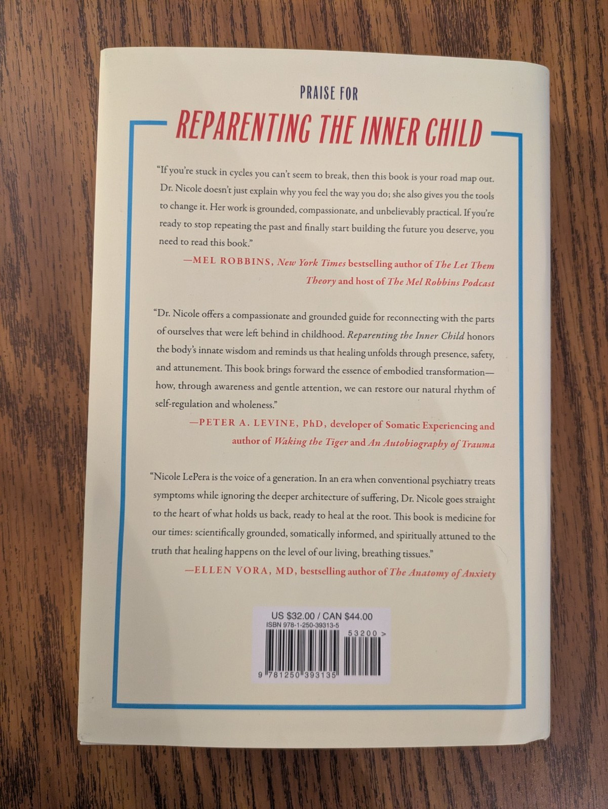 Reparenting the Inner Child : The New Science by Dr. Nicole LePera Hardcover