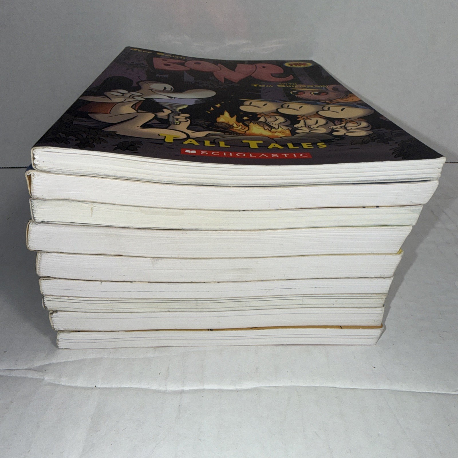 Jeff Smith Volumes 1-8 Bone Comic Series Graphix Scholastic Books Lot Graphic +1