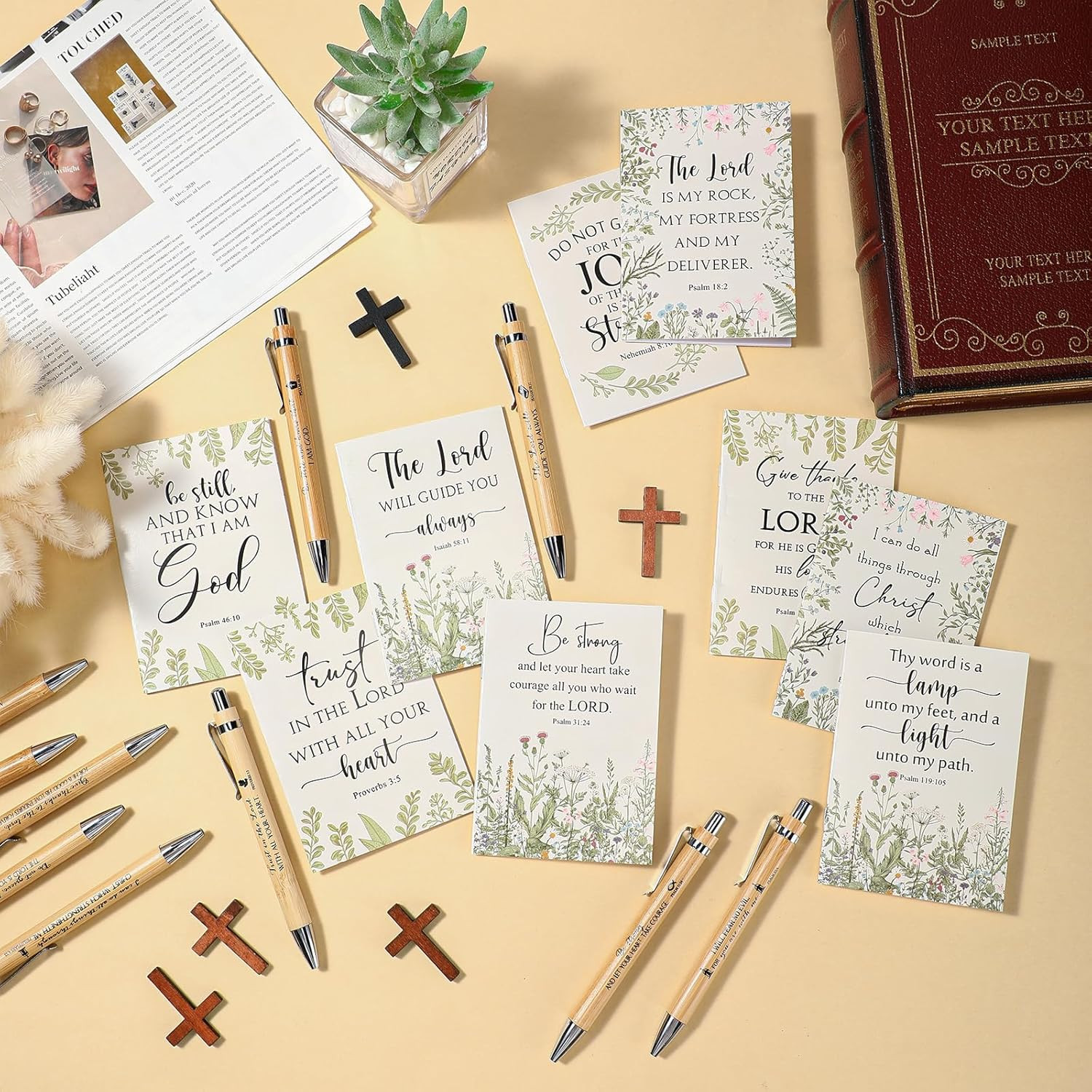 120 Pcs Christian Gift Bulk for Women Bible Verse Notebook Prayer Journal Inspir