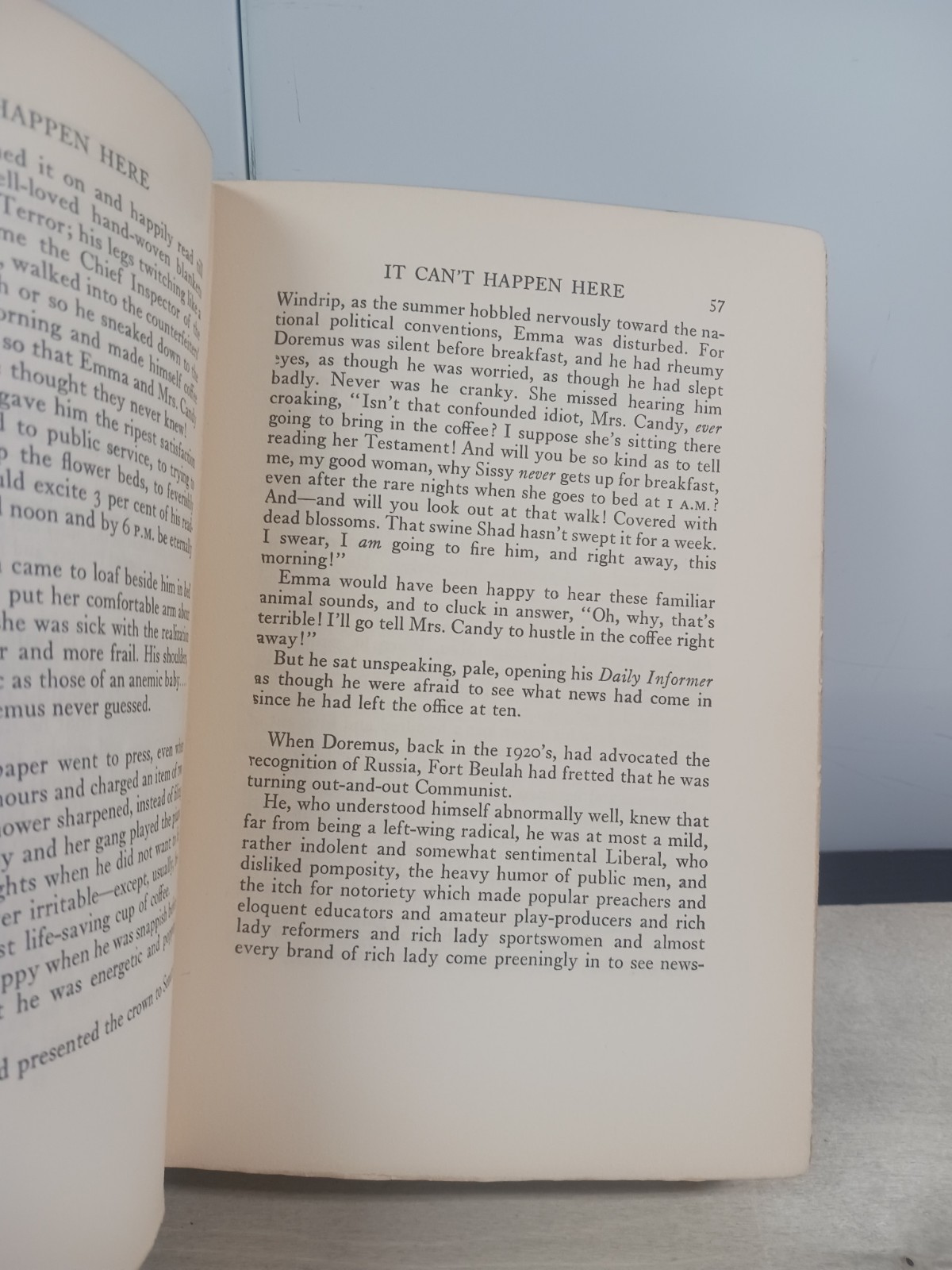 It Can’t Happen Here by Sinclair Lewis First Edition 1935 Sun Dial Press