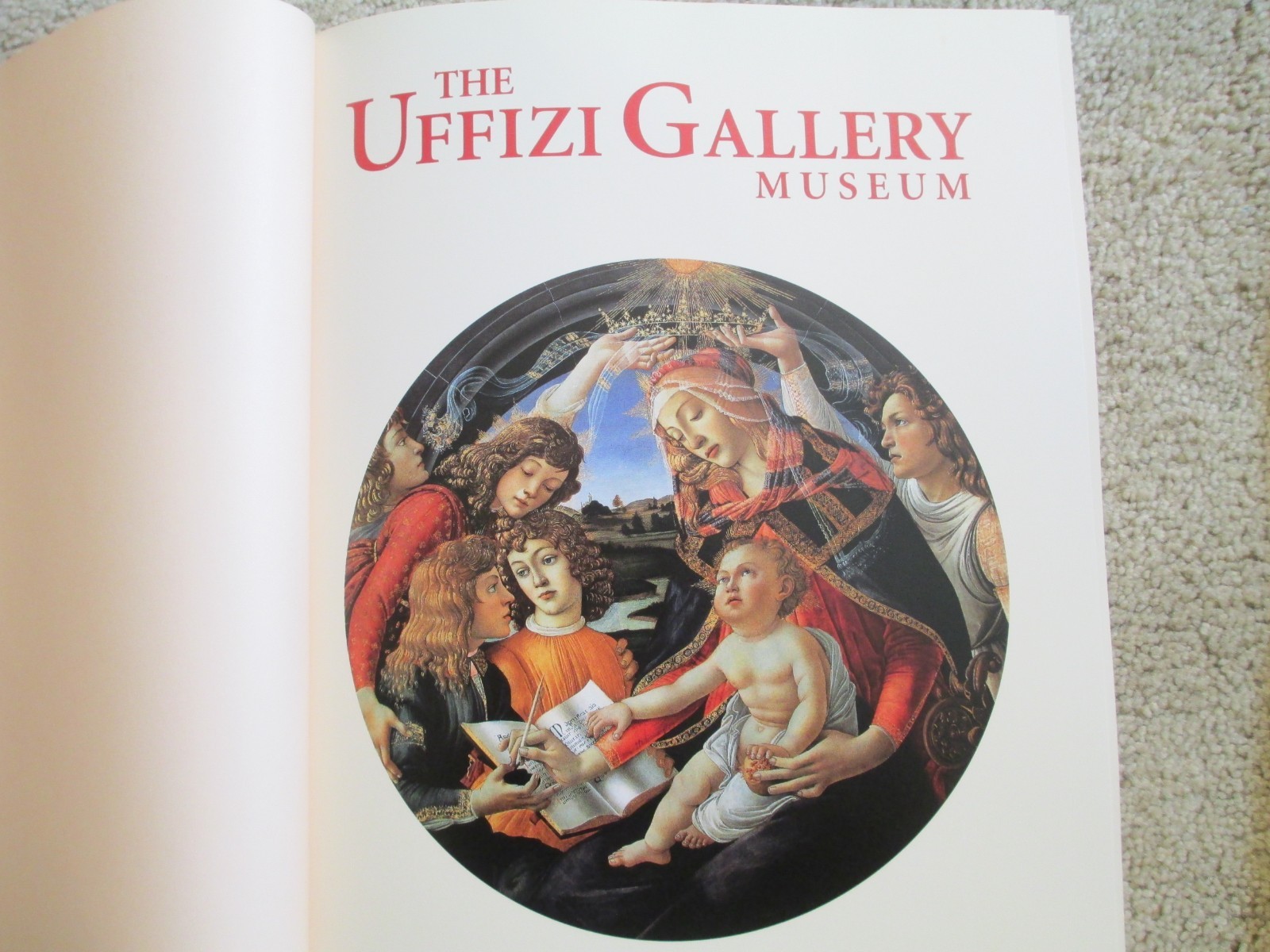 Uffizi Gallery Museum & Pitti Palace Collections Hardcover w/DJ Coffee Table Set