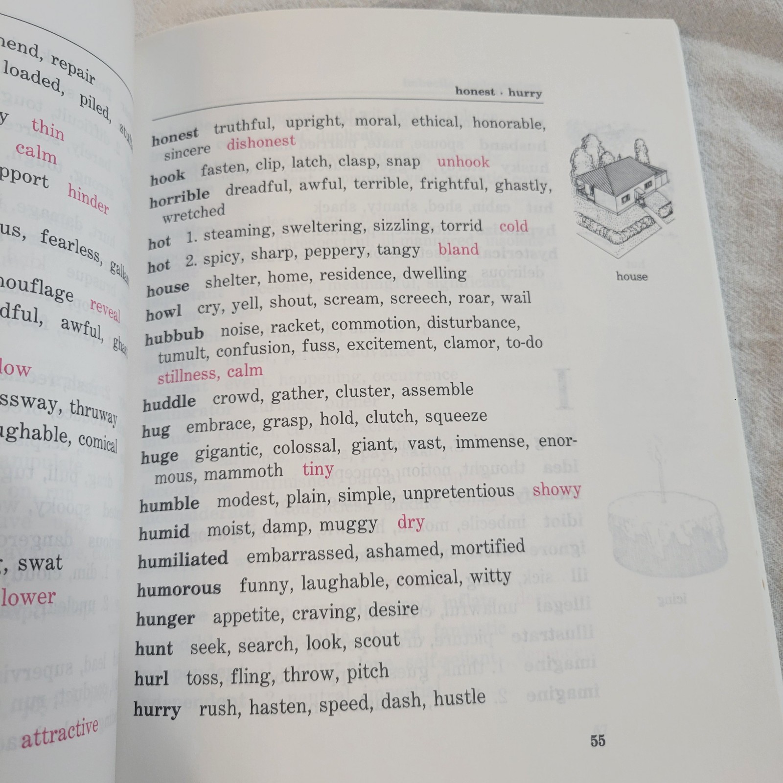 1997 Golden Books A First Thesaurus Over 2,000 Entry Words PB 126 Pages